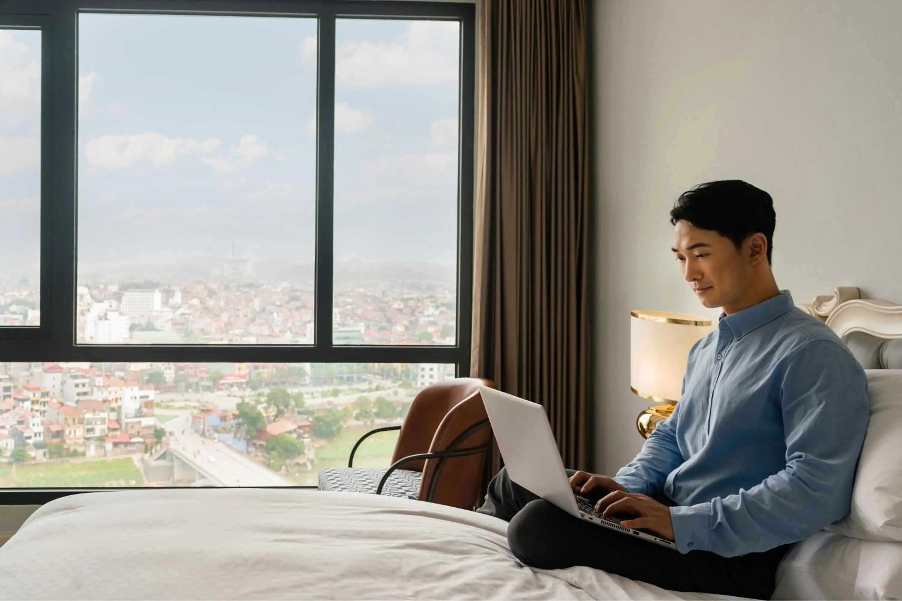 Photo of the whole room, Bed in Four Points by Sheraton Lang Son