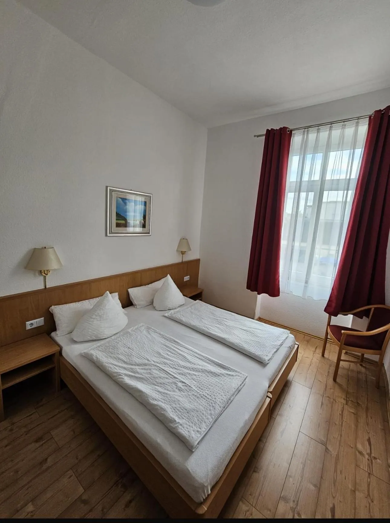 Bed in Hotel Restaurant Schwert