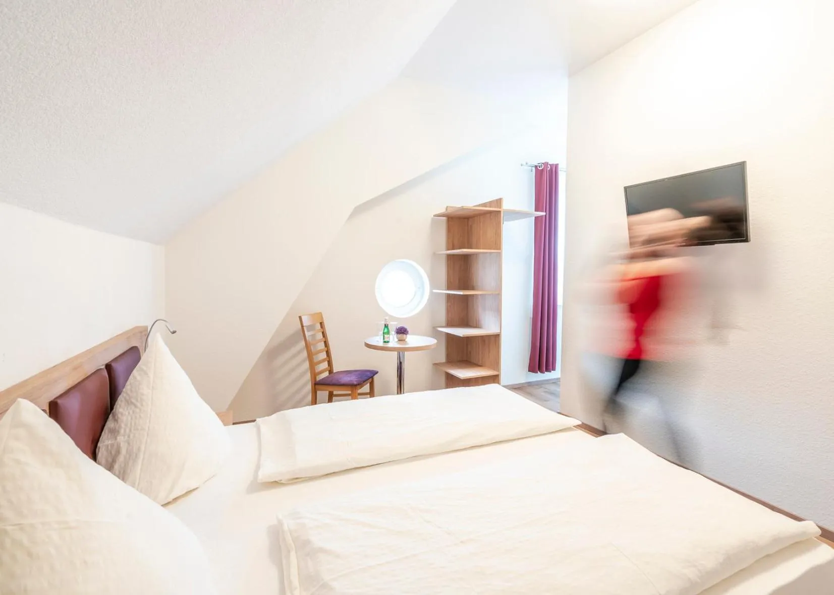 Bed in Hotel Restaurant Schwert