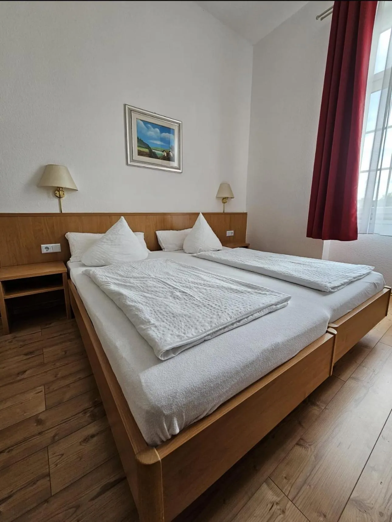 Bed in Hotel Restaurant Schwert