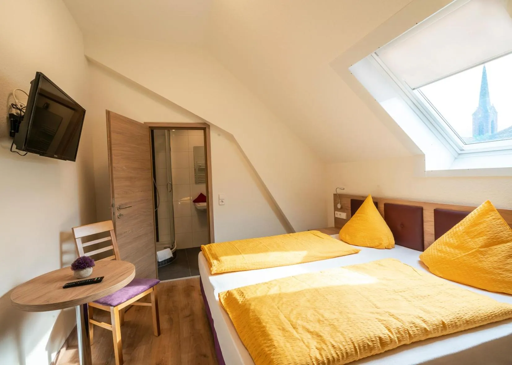 Bed in Hotel Restaurant Schwert