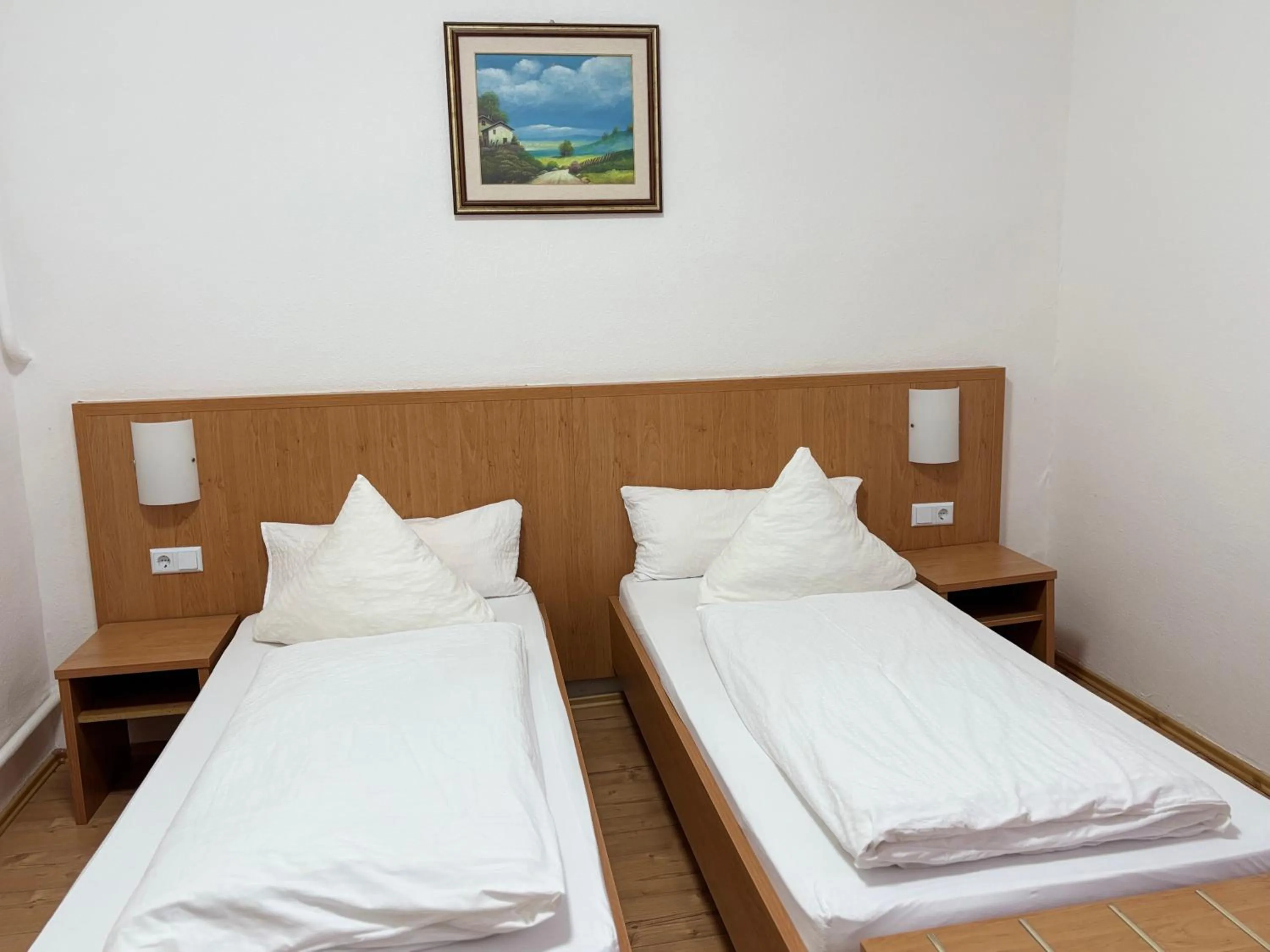 Bed in Hotel Restaurant Schwert