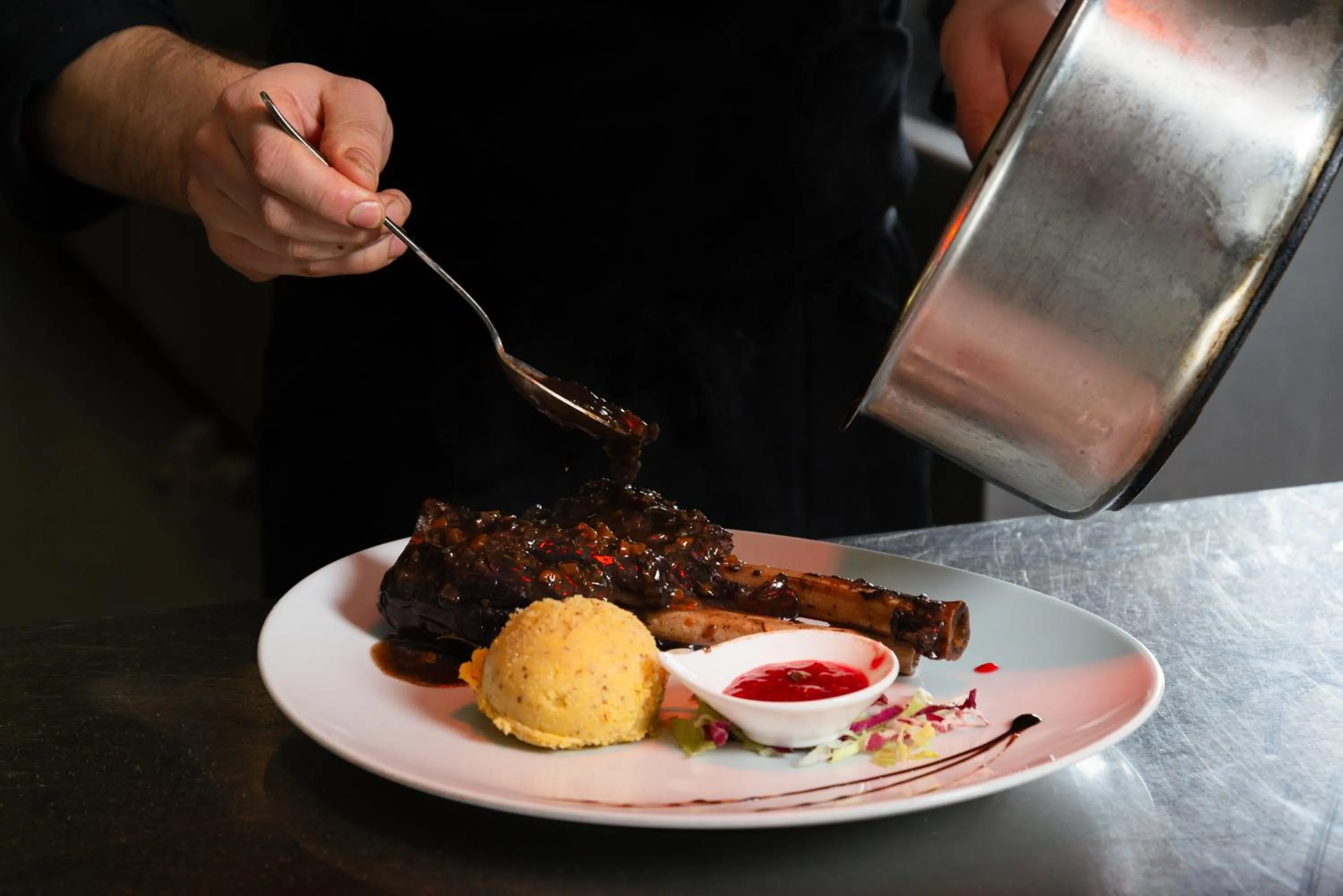 Food close-up in Hotel Ristorante Alla Nave