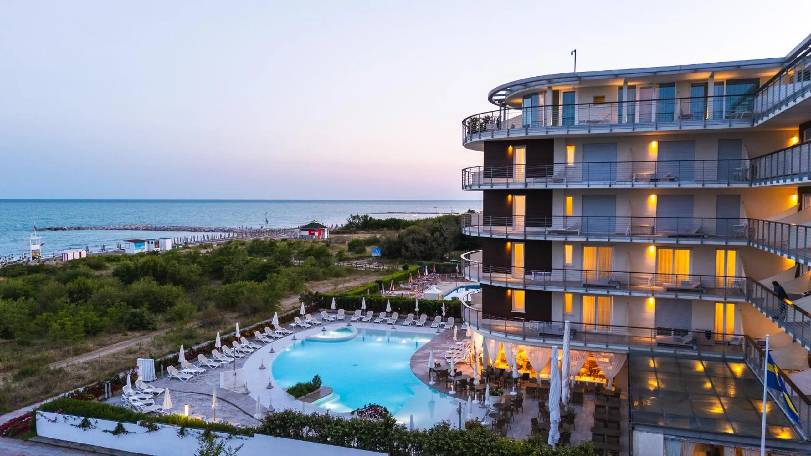 Pool view in Jesolopalace Hotel & Aparthotel
