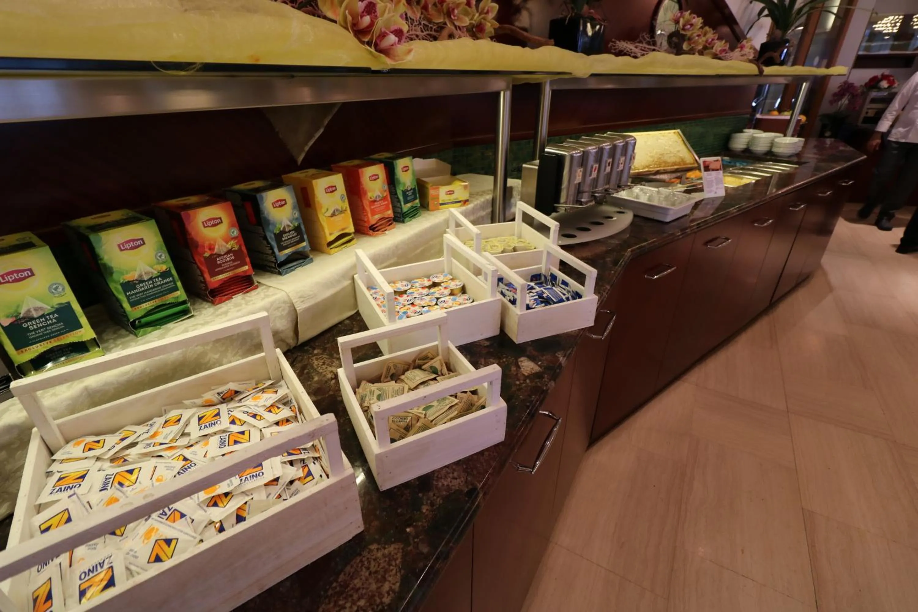 Buffet breakfast in Majestic Beach Hotel & Wellness