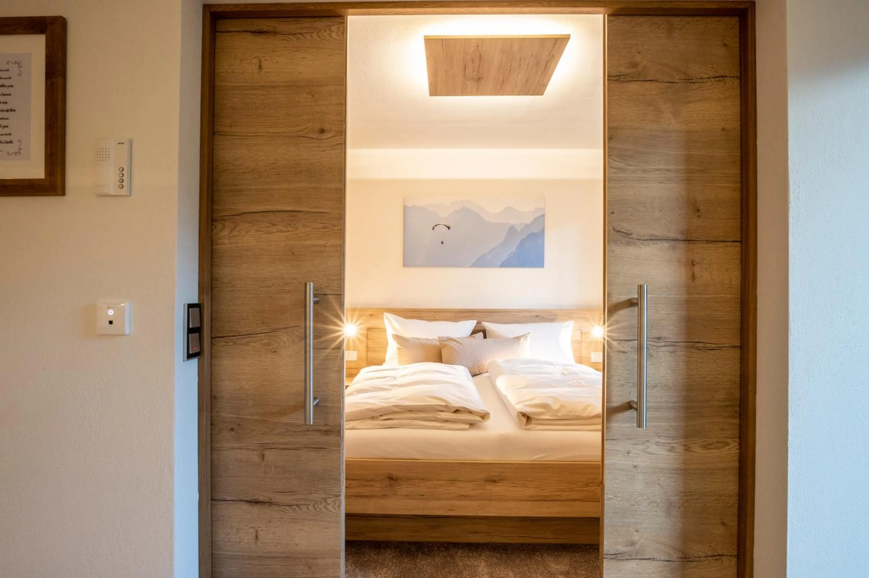 Bedroom, Bed in Haus am Rank