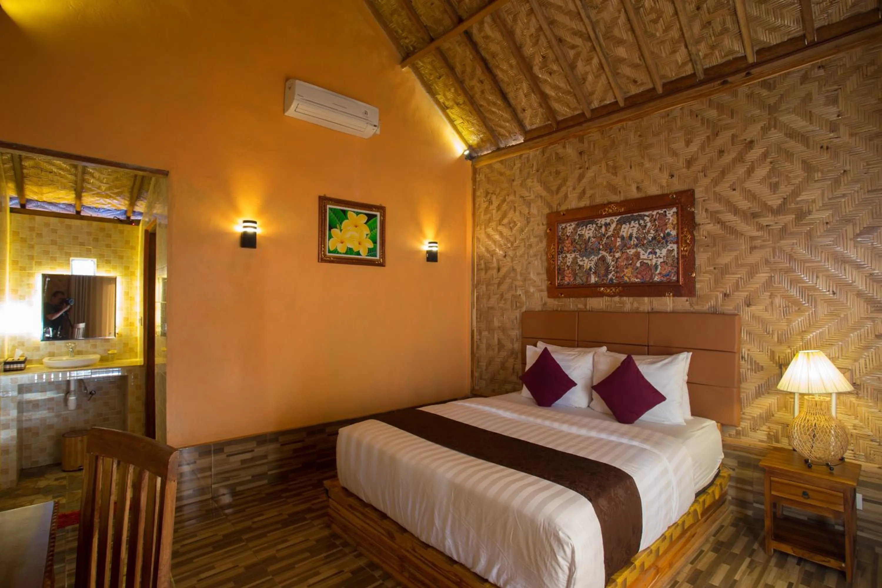 Property building, Bed in Rijet Villa Beach & Restaurant