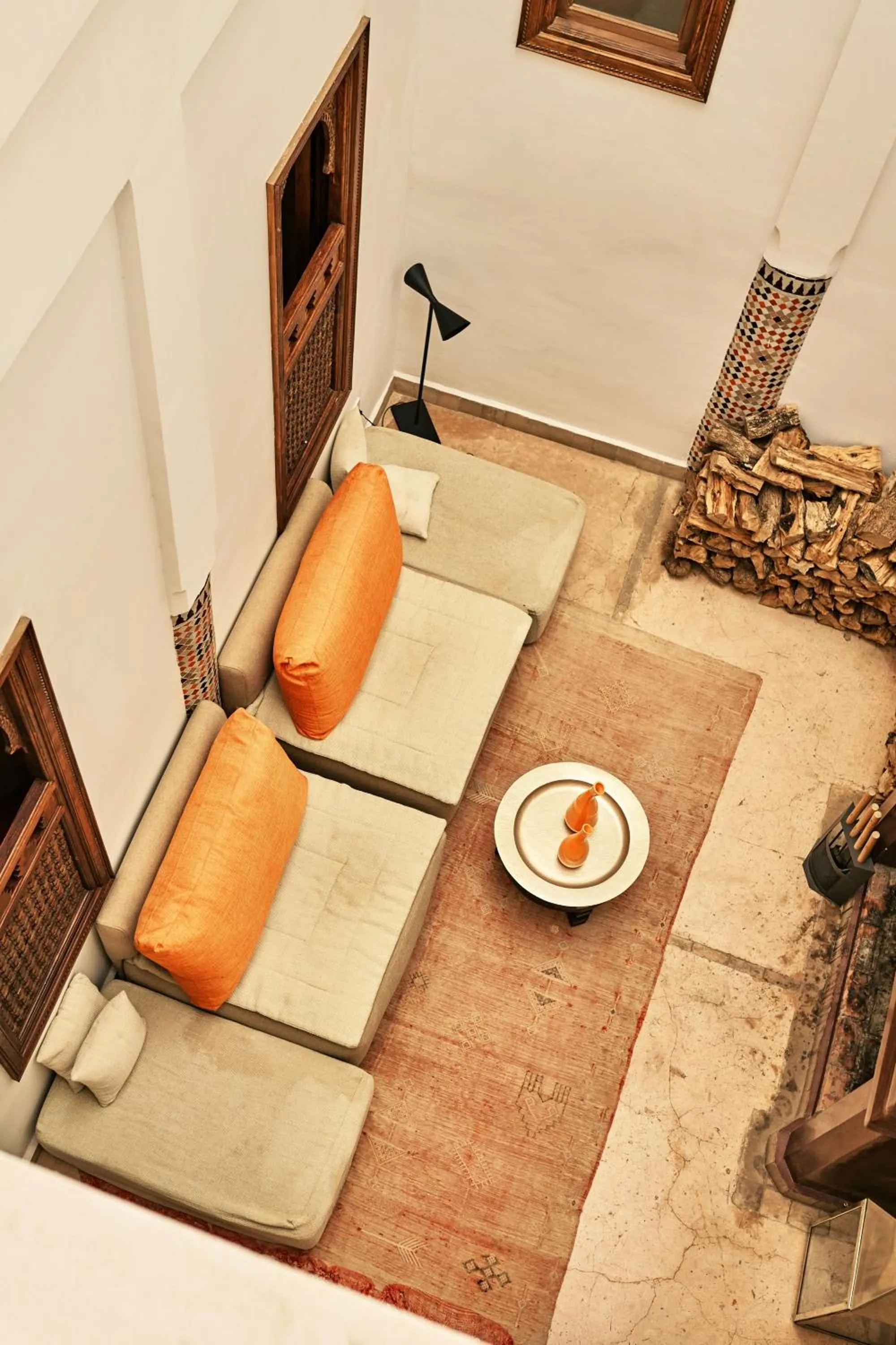 Communal lounge/ TV room in Riad Charaï