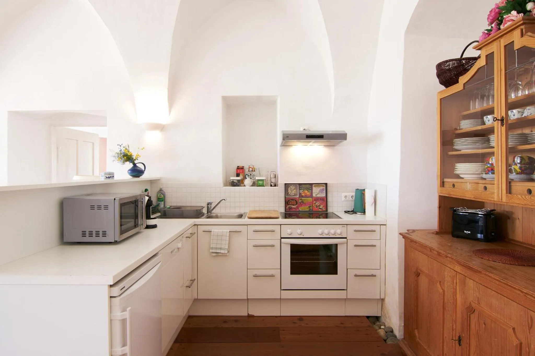 Kitchen or kitchenette in Hotel Landsitz Pichlschloss
