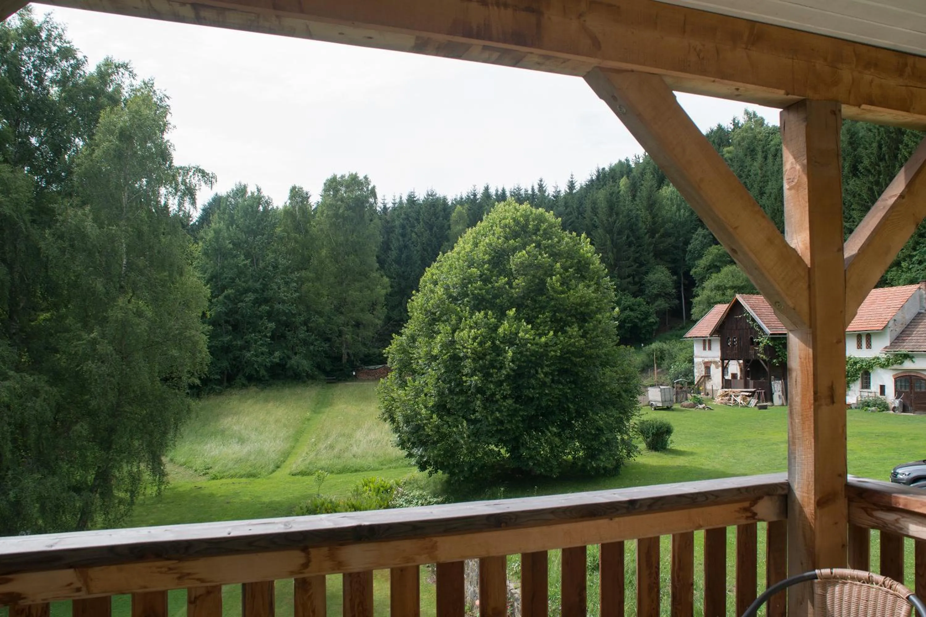 Balcony/Terrace in Hotel Landsitz Pichlschloss
