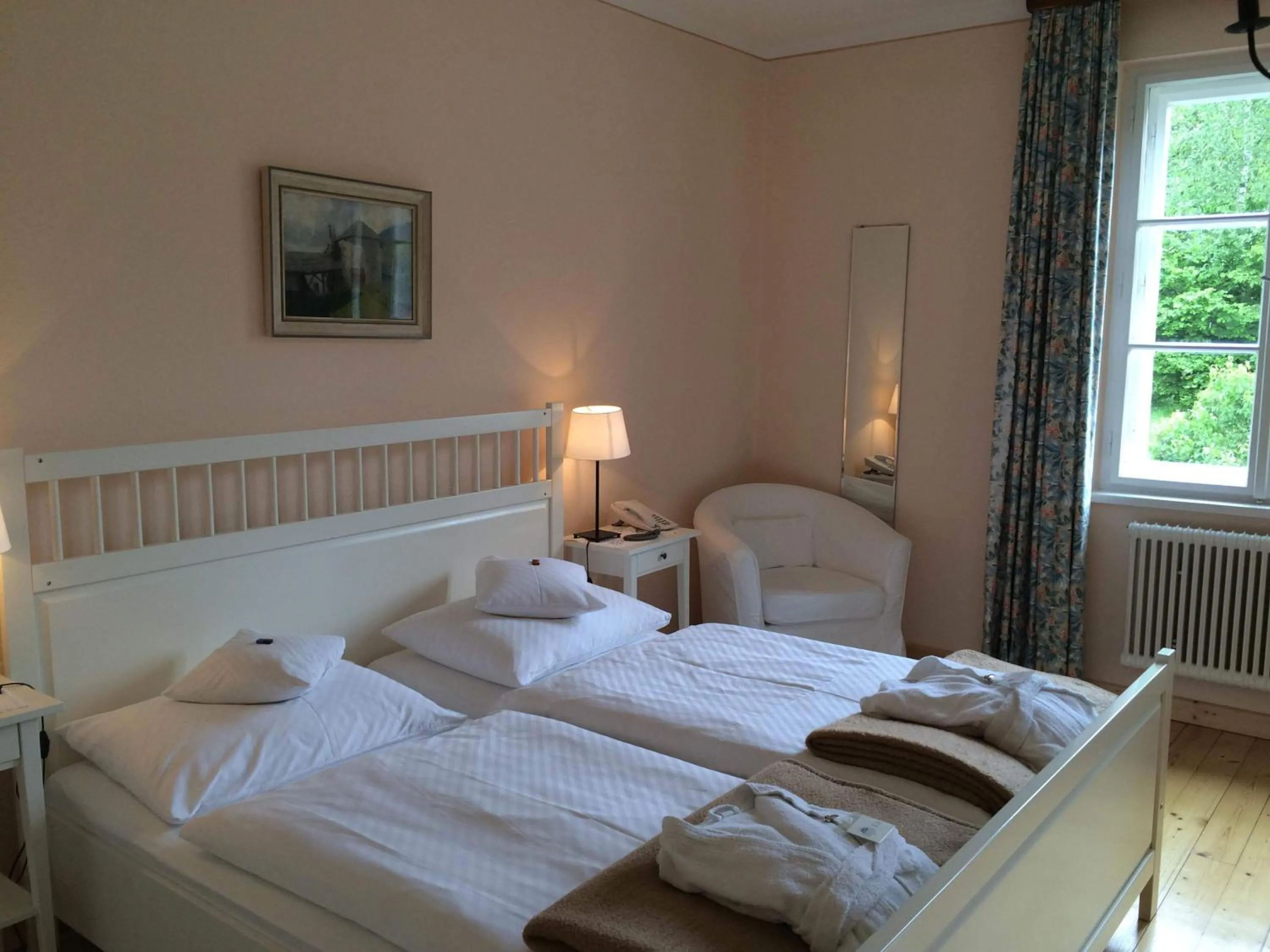 Photo of the whole room, Bed in Hotel Landsitz Pichlschloss