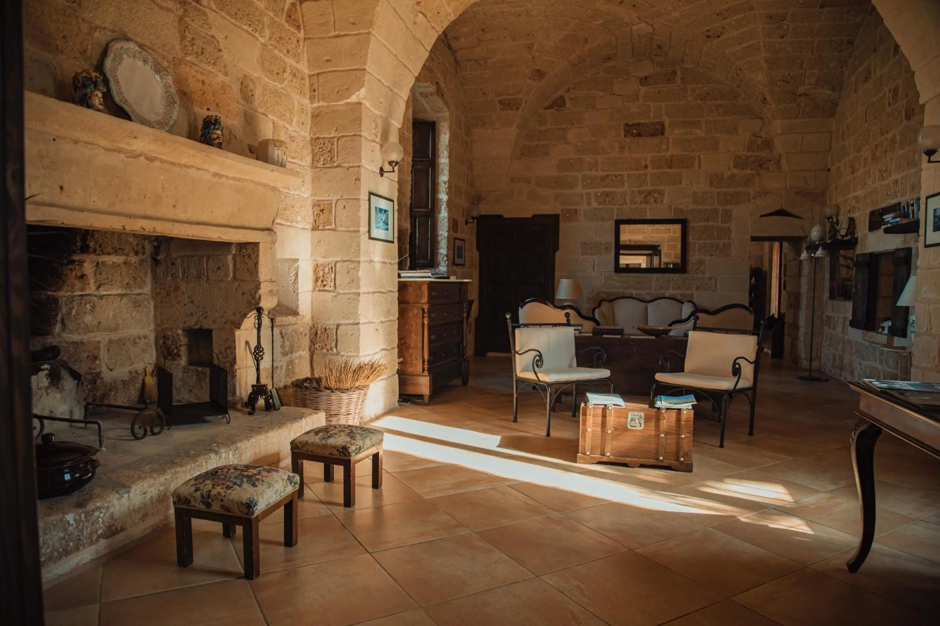 Lobby or reception in Tenuta Masseria & Spa Chicco Rizzo