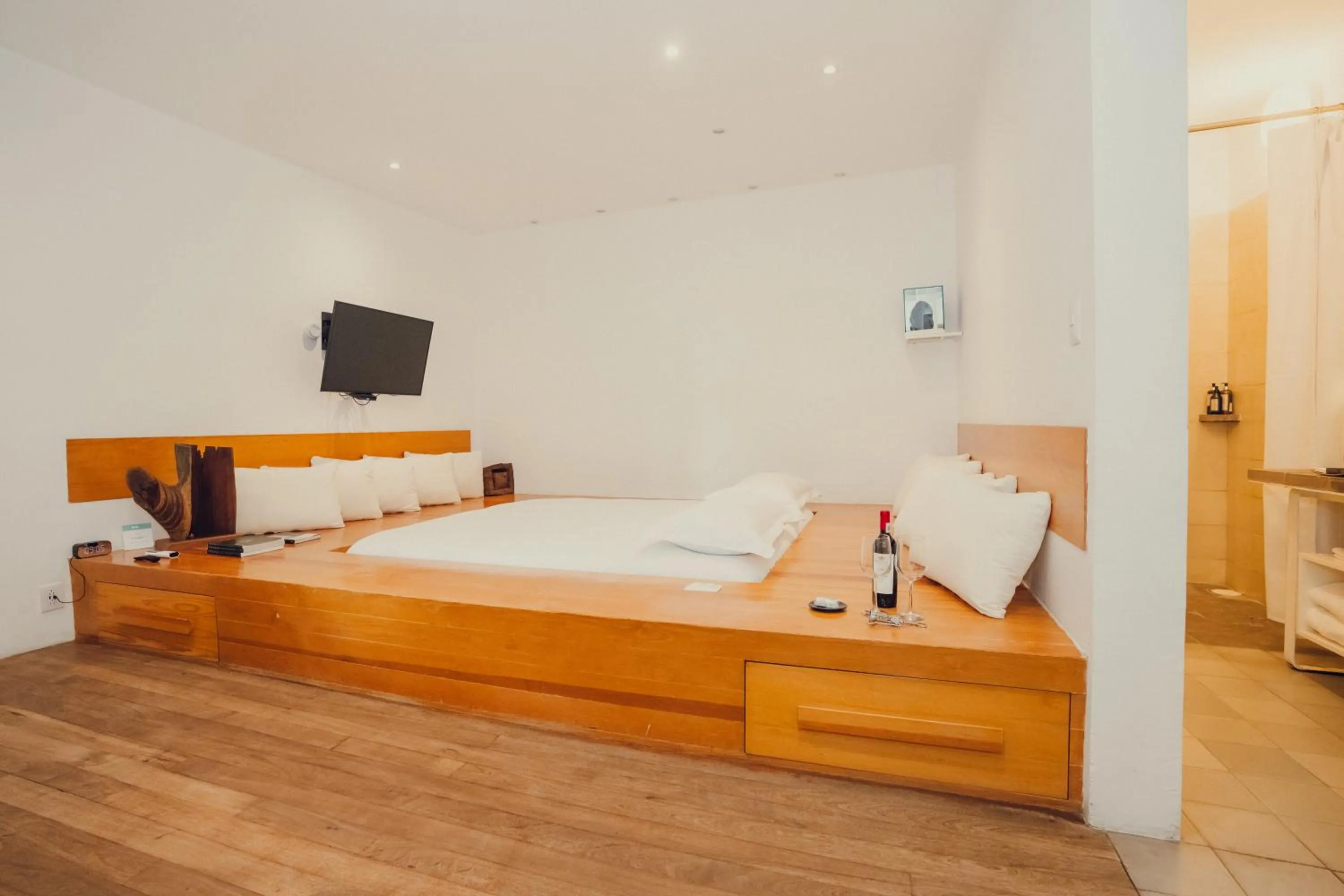 Photo of the whole room, Bed in Hotel Azul de Oaxaca