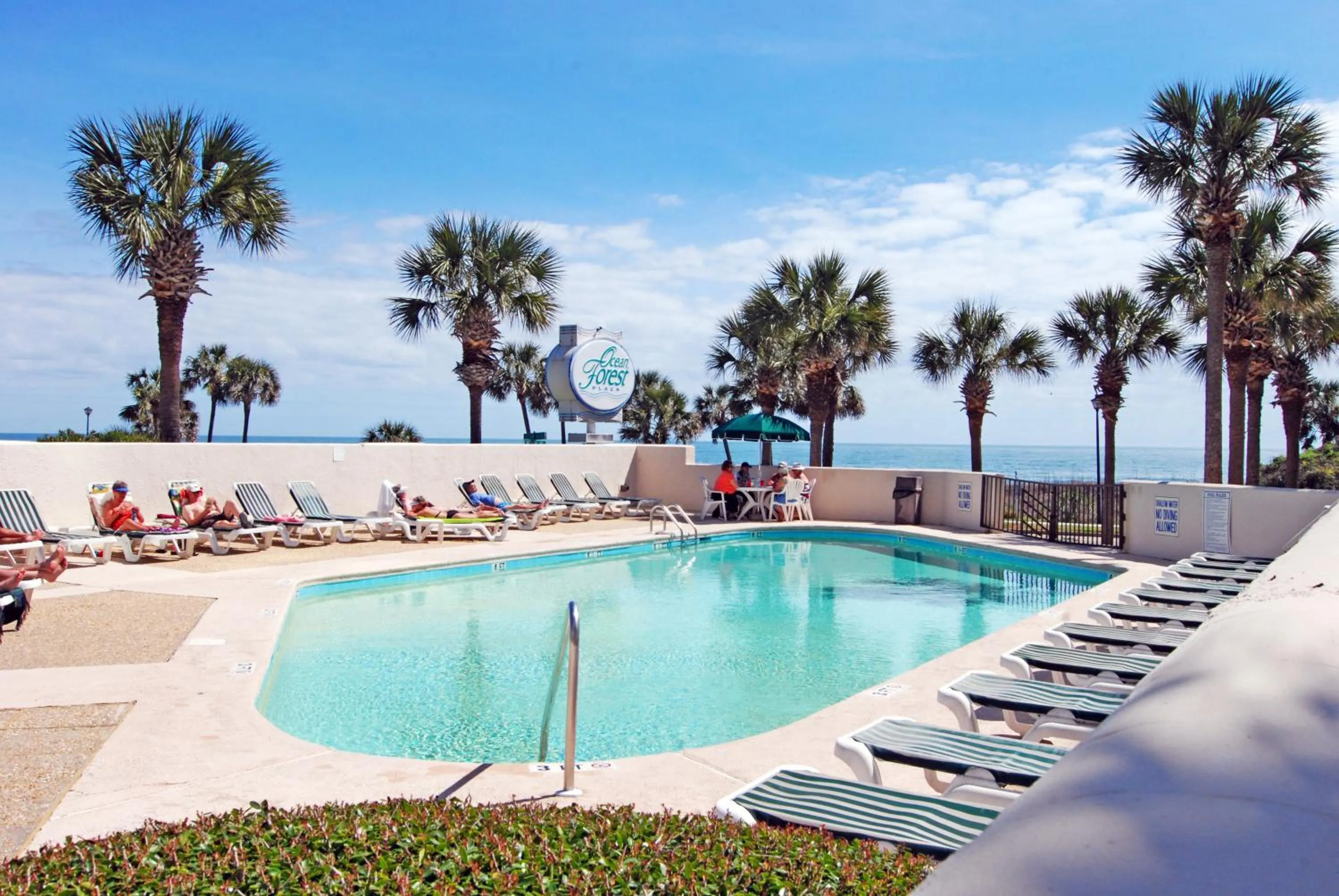 Swimming pool in Ocean Forest Plaza by Palmetto Vacations