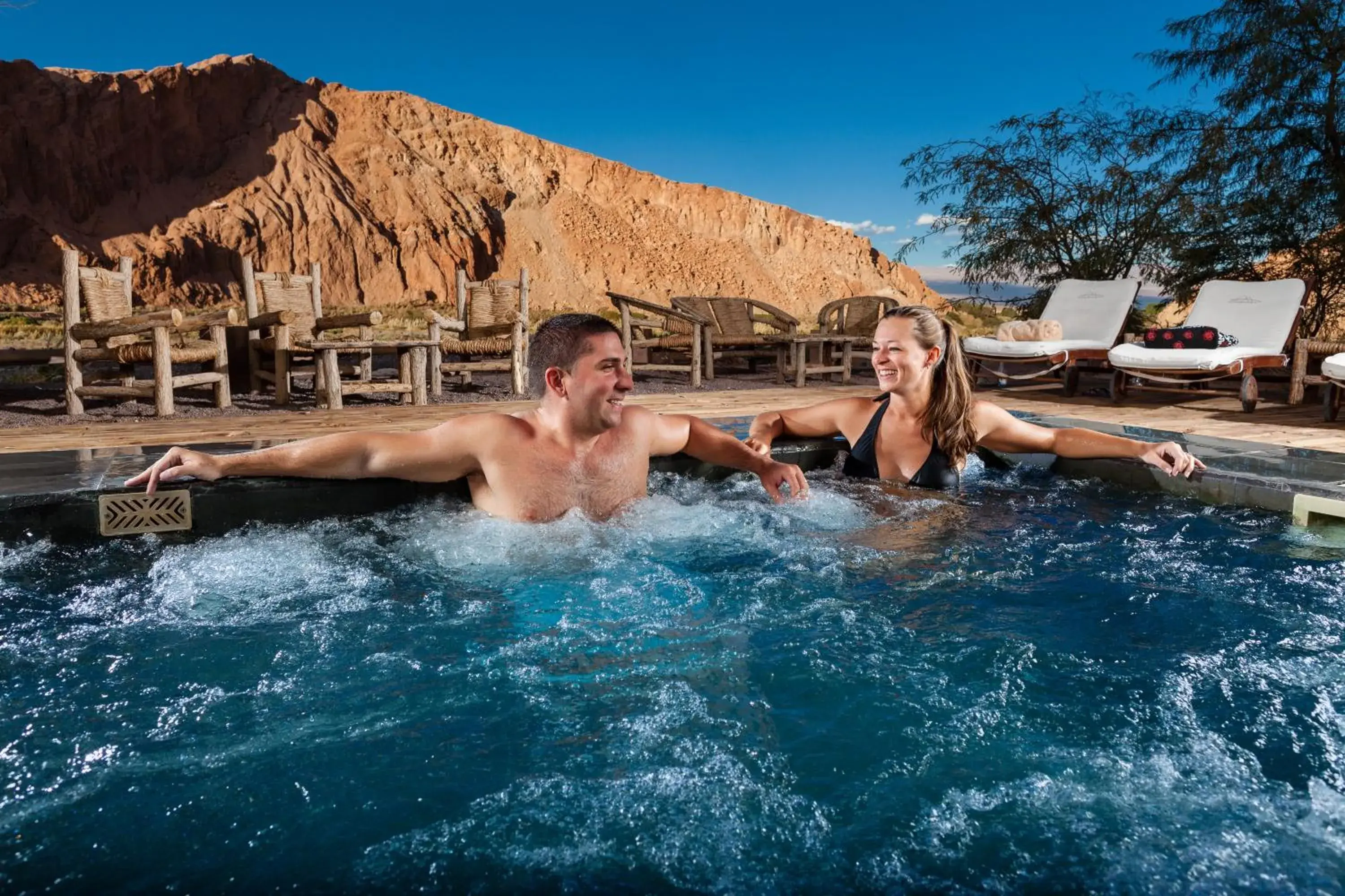 Swimming pool in Nayara Alto Atacama Swimming pool in Nayara Alto Atacama