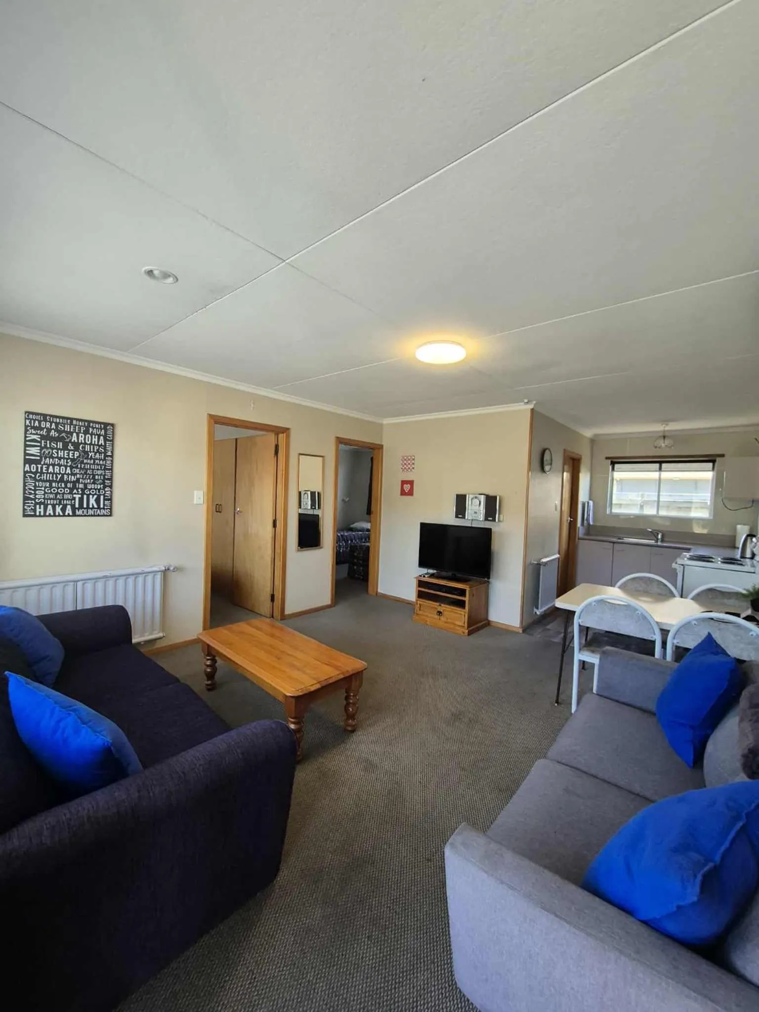 Seating area in Alexandra Motor Lodge NZ