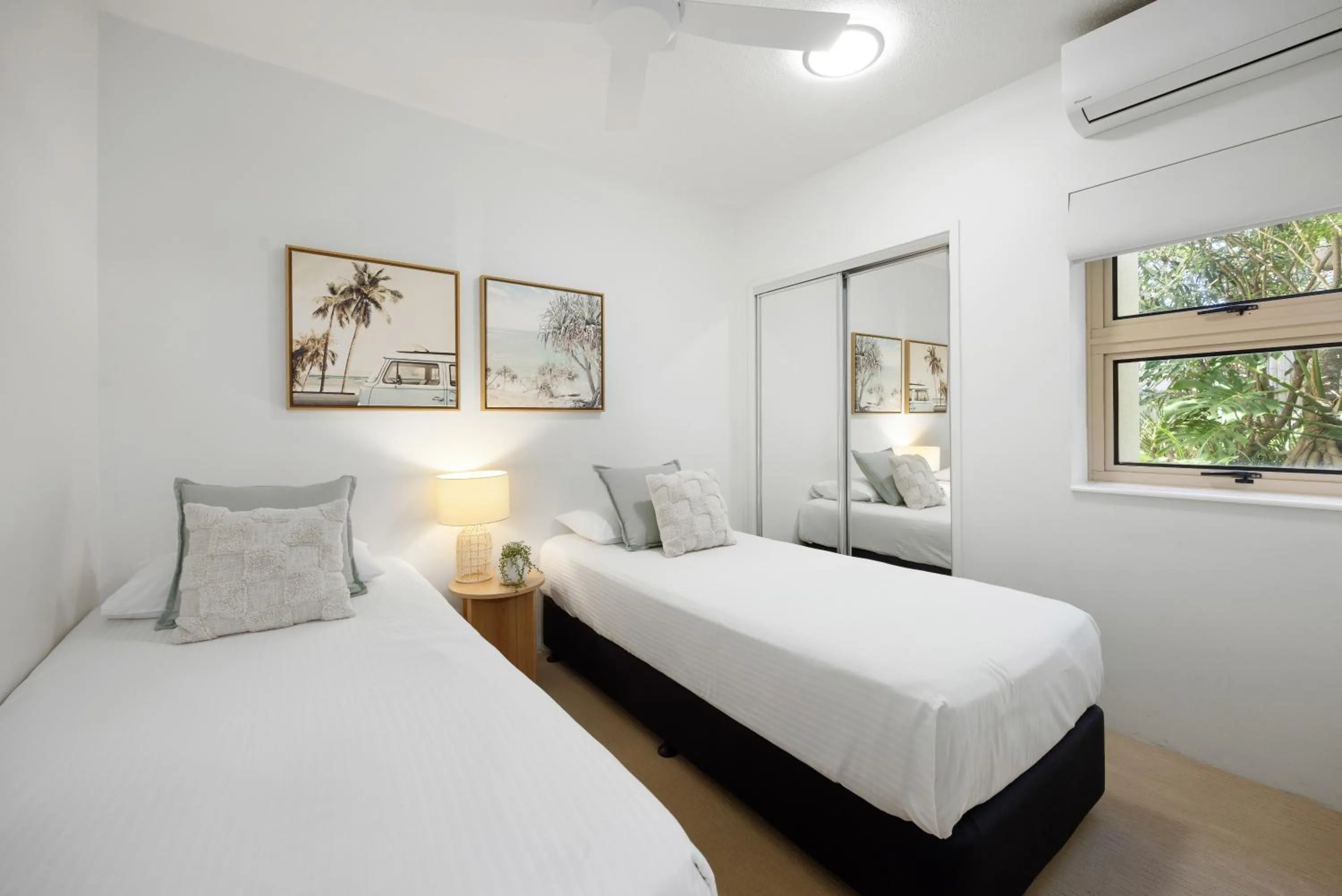 Bed in Costa Nova Holiday Apartments