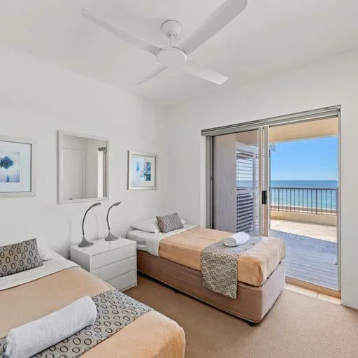 Bed in Costa Nova Holiday Apartments