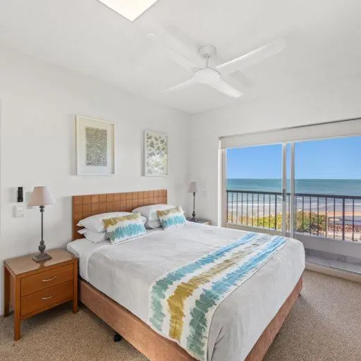 Bed in Costa Nova Holiday Apartments