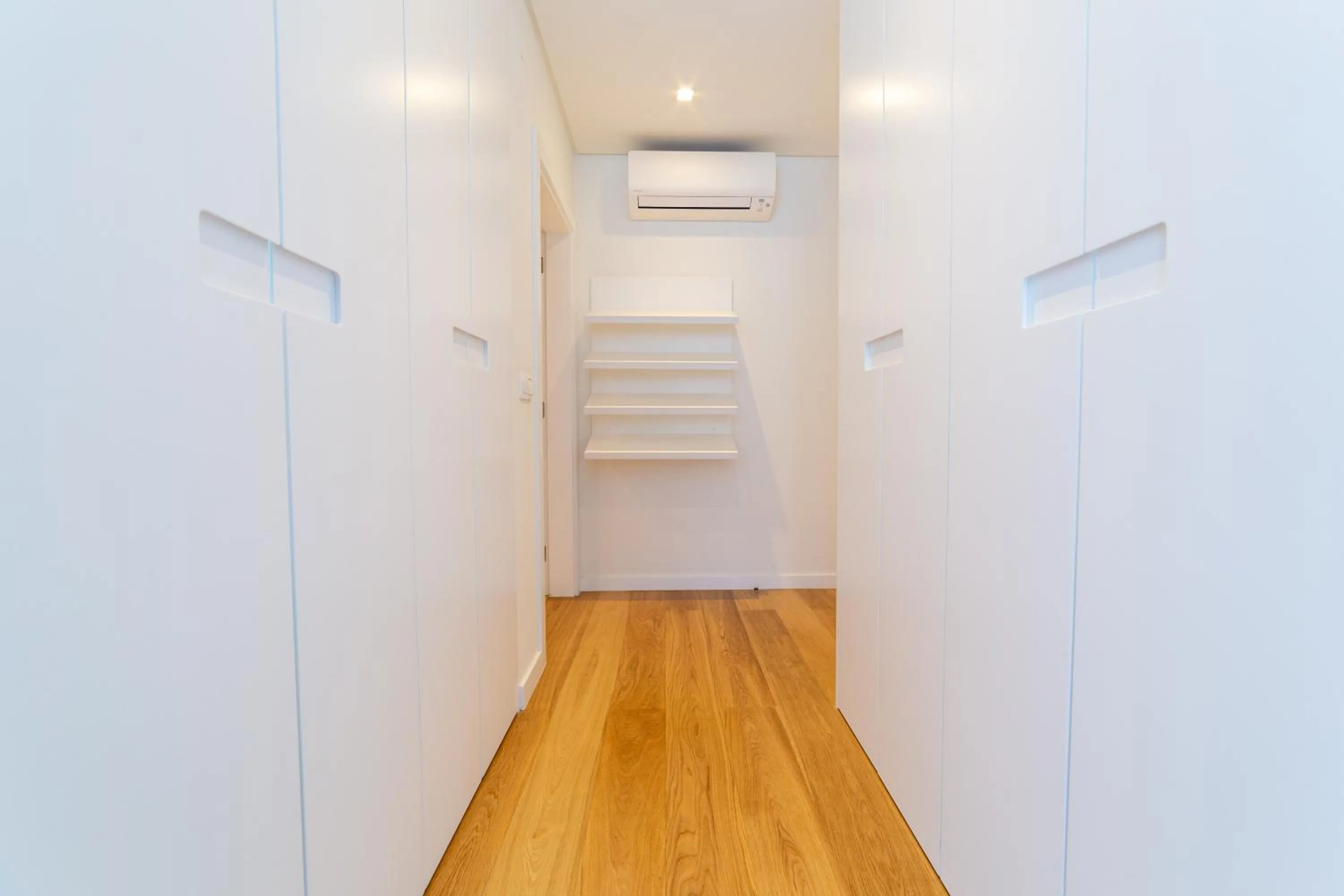 wardrobe in Industrial Lisbon Apartment