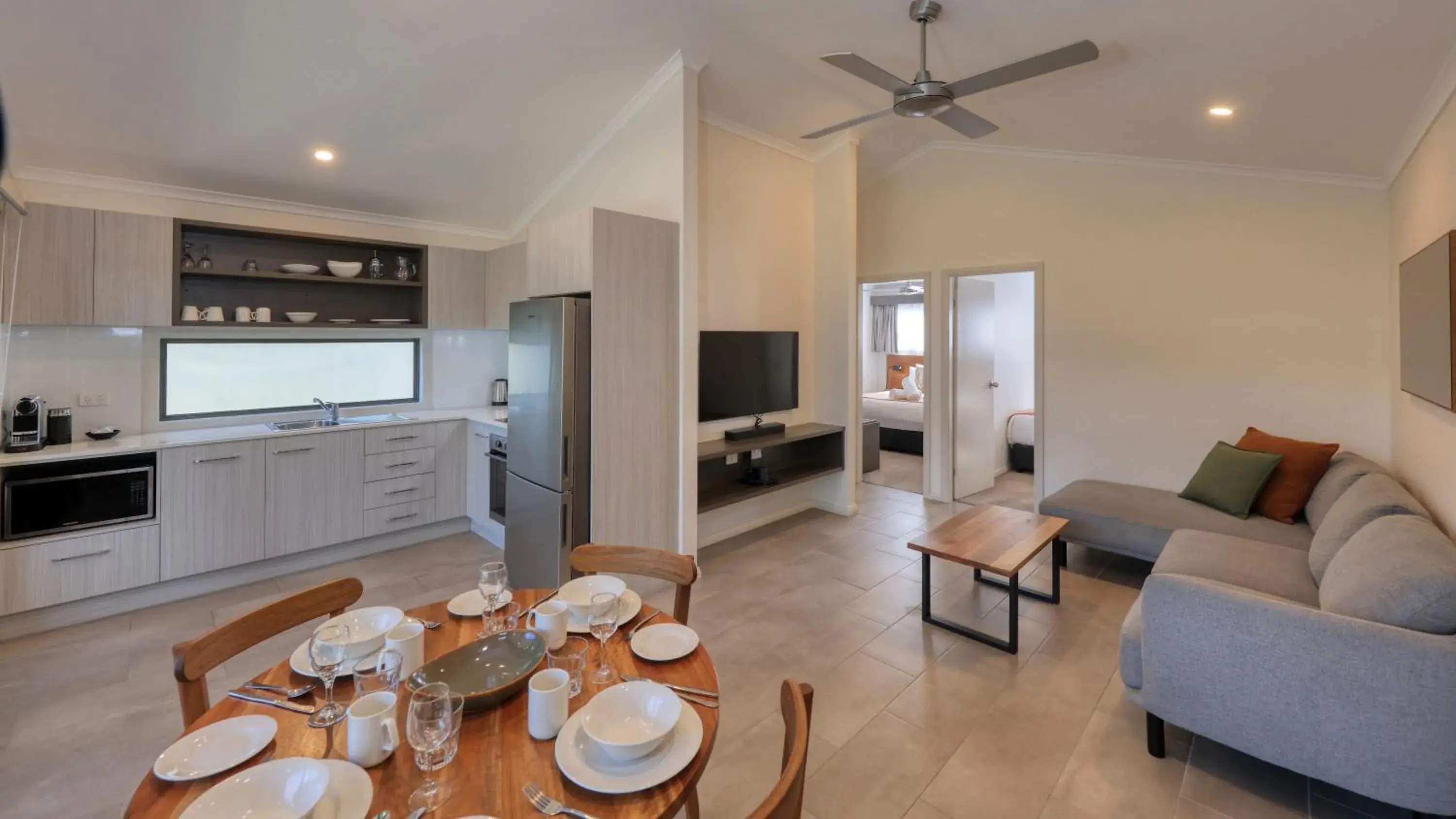 Living room in Alivio Tourist Park Canberra Living room in Alivio Tourist Park Canberra