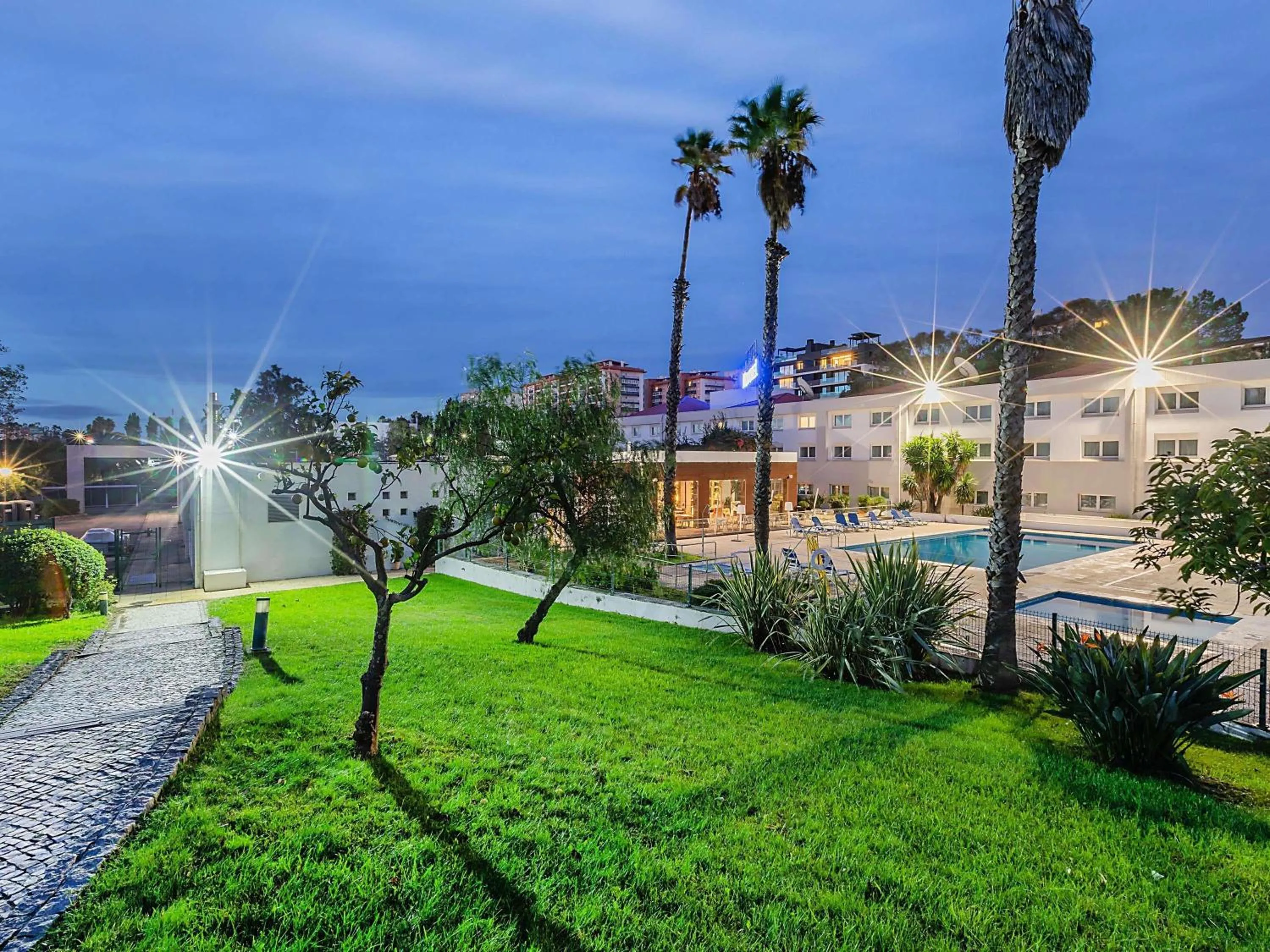 Pool view in Novotel Setubal