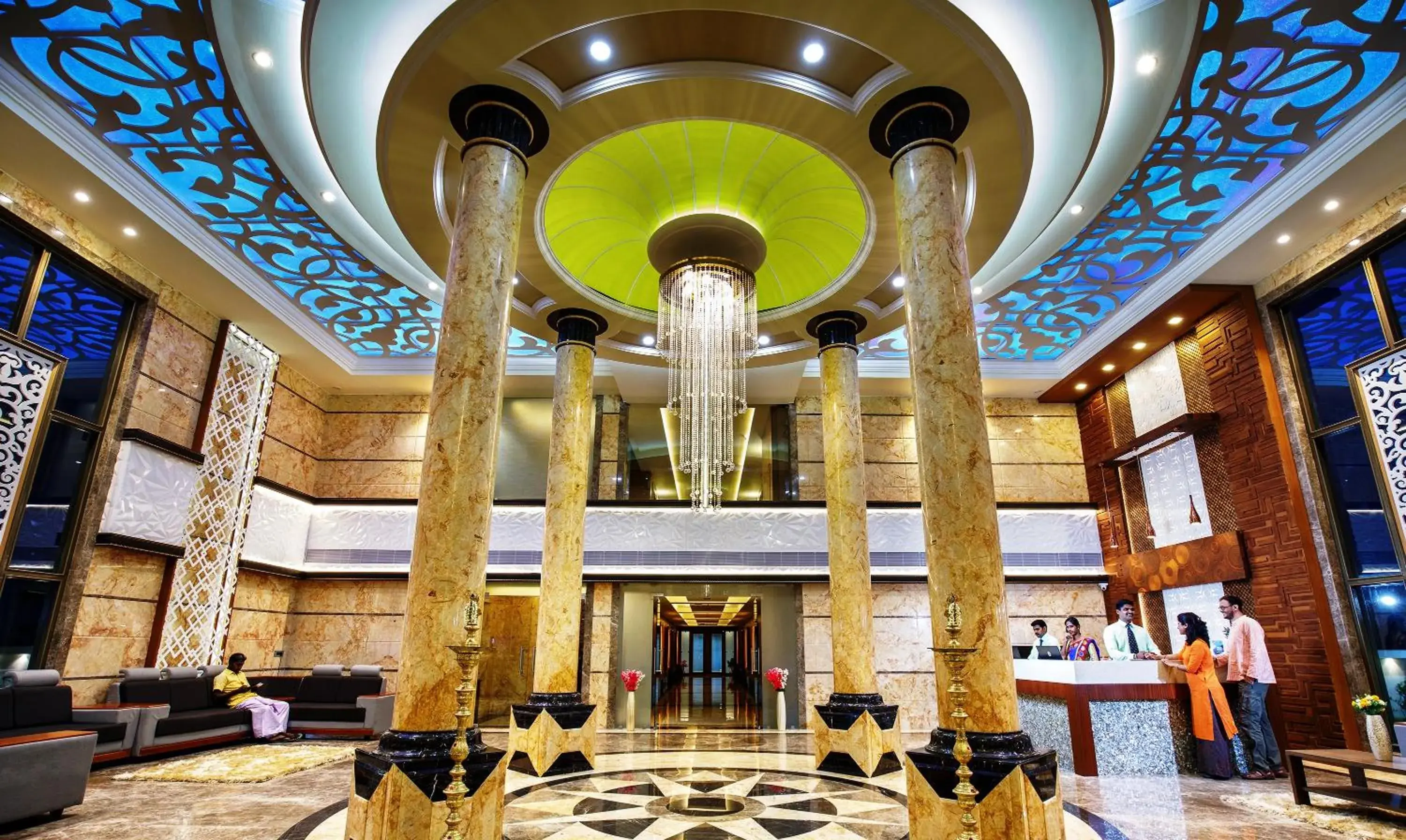 Lobby or reception in Hotel ARJUNAA Lobby or reception in Hotel ARJUNAA