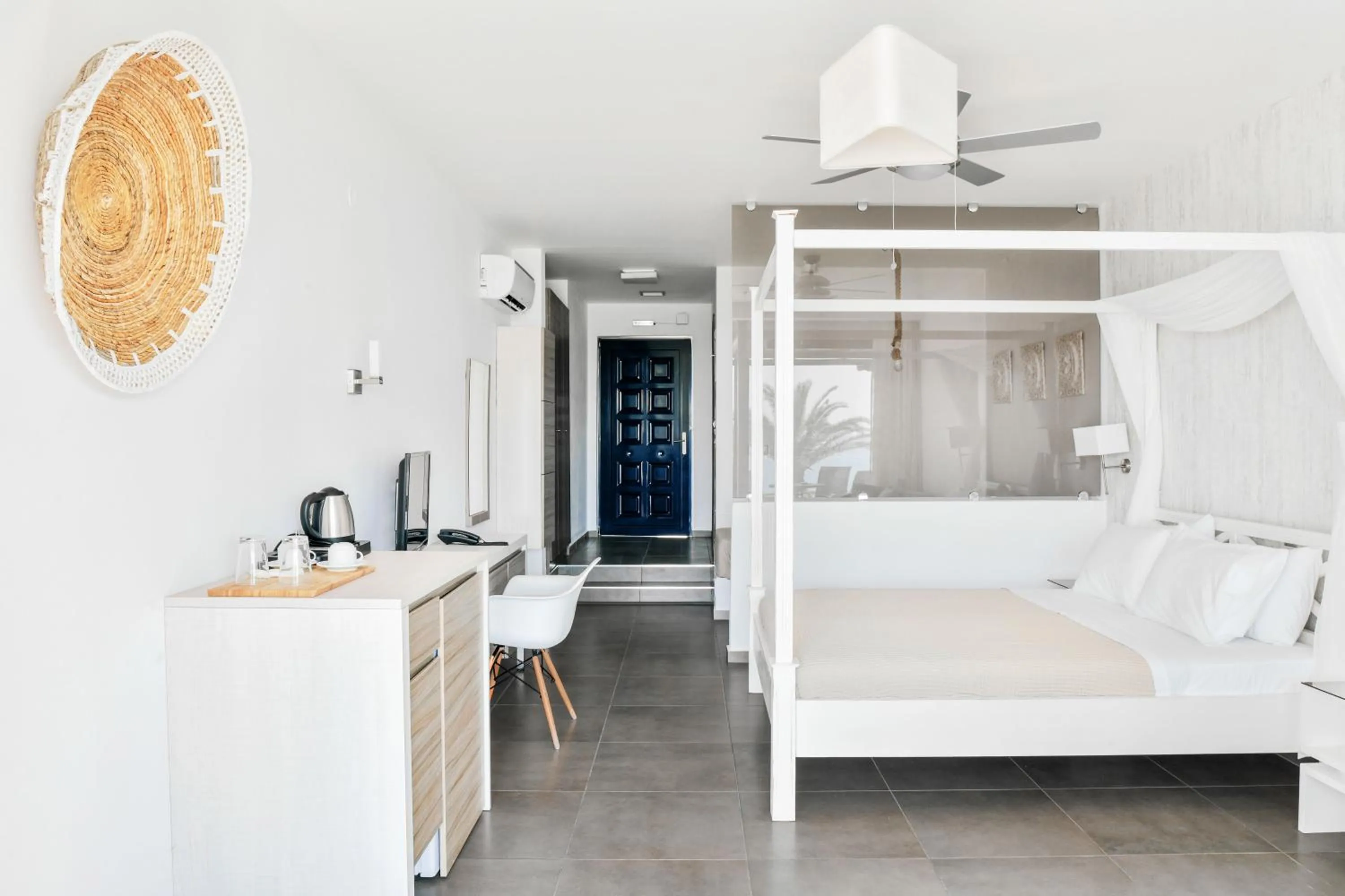 Bed in Samothraki Beach Boutique Hotel
