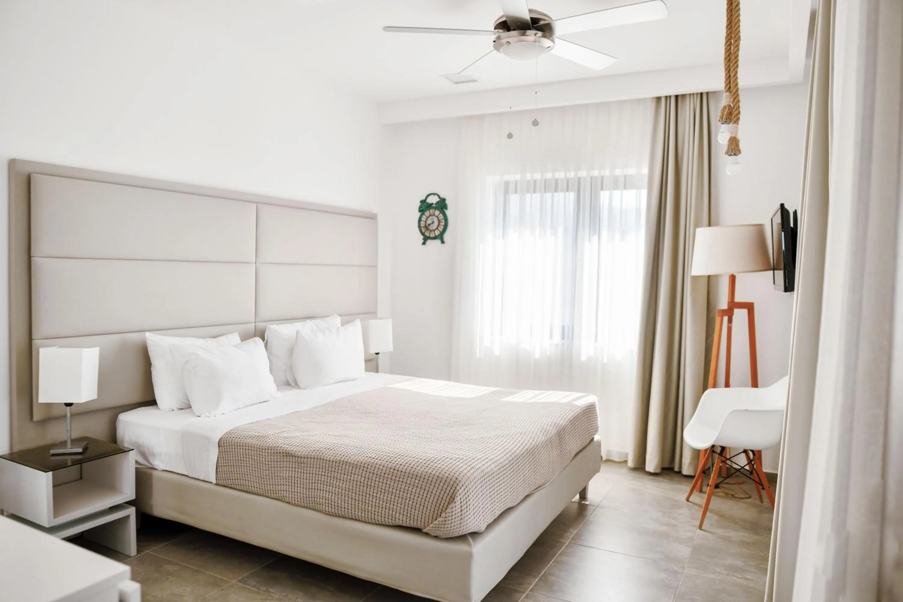 Bed in Samothraki Beach Boutique Hotel