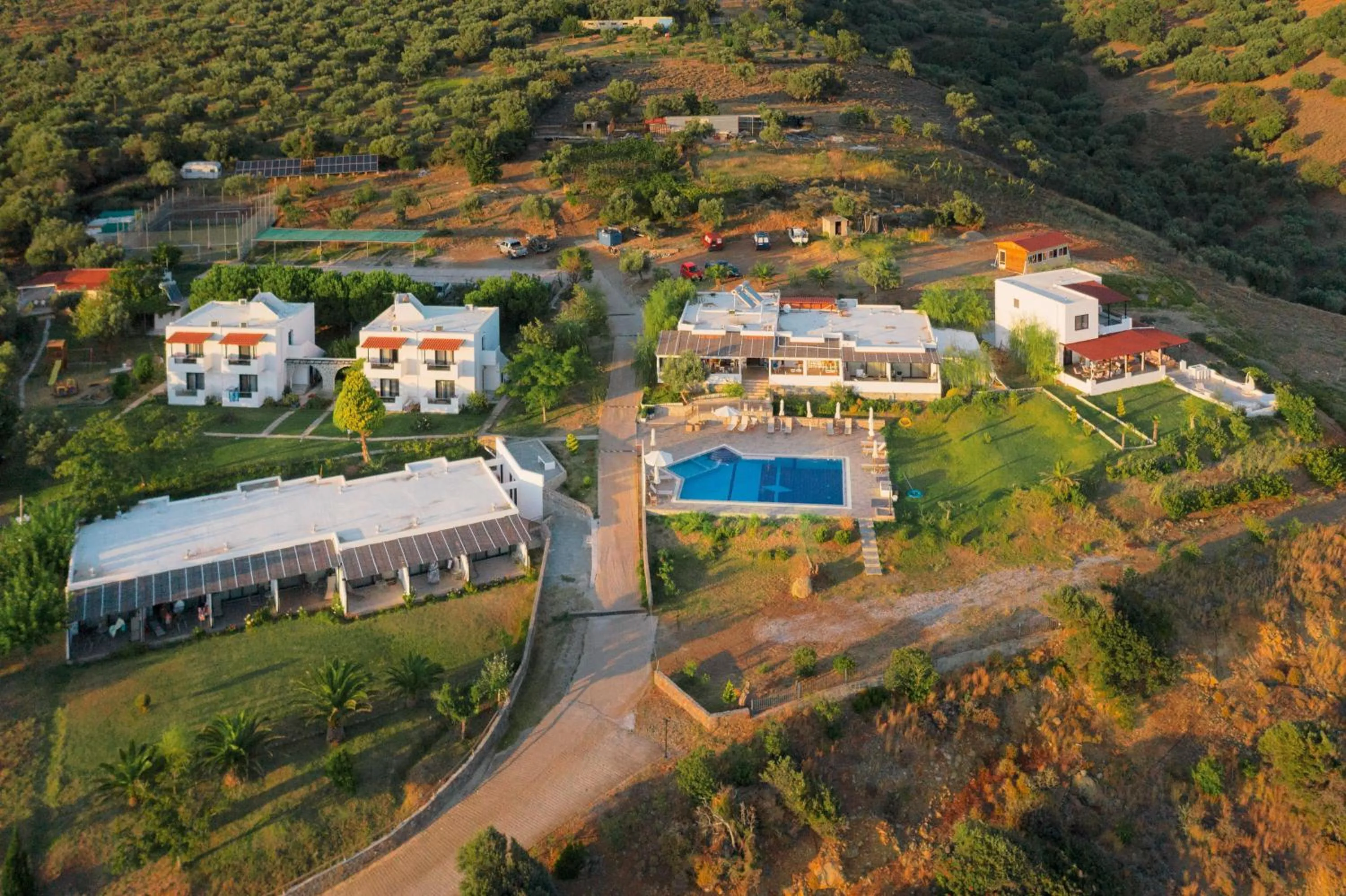 Bird's eye view in Samothraki Beach Boutique Hotel