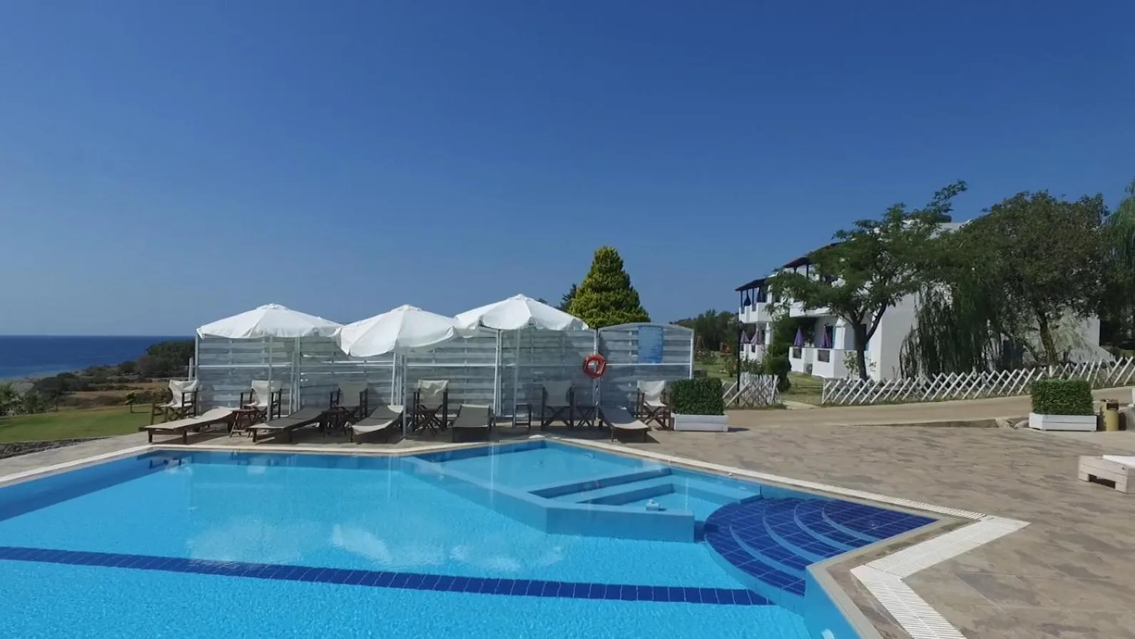 Pool view in Samothraki Beach Boutique Hotel