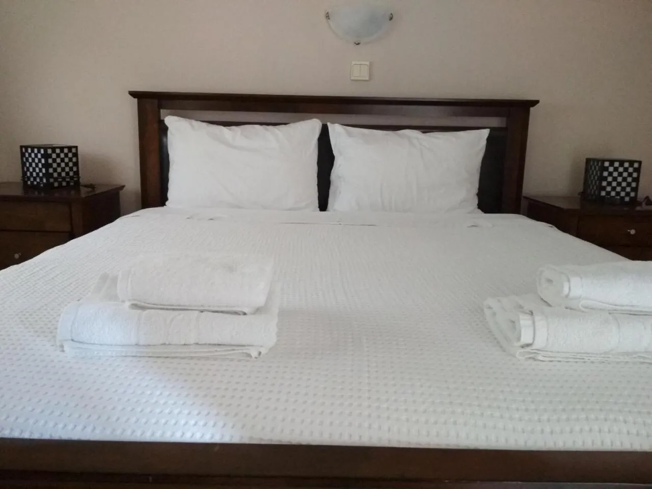 Bed in Samothraki Beach Boutique Hotel
