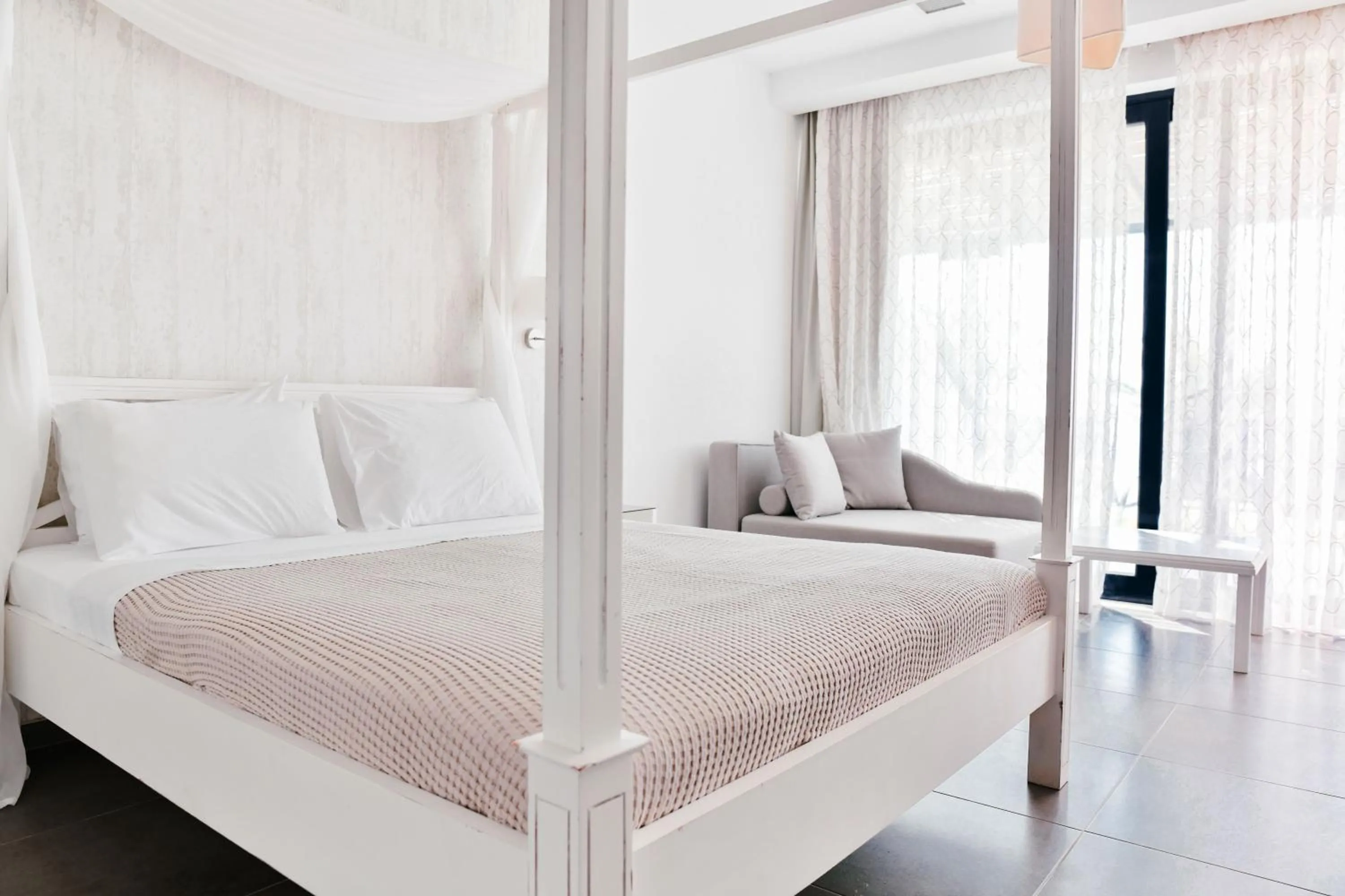 Bed in Samothraki Beach Boutique Hotel