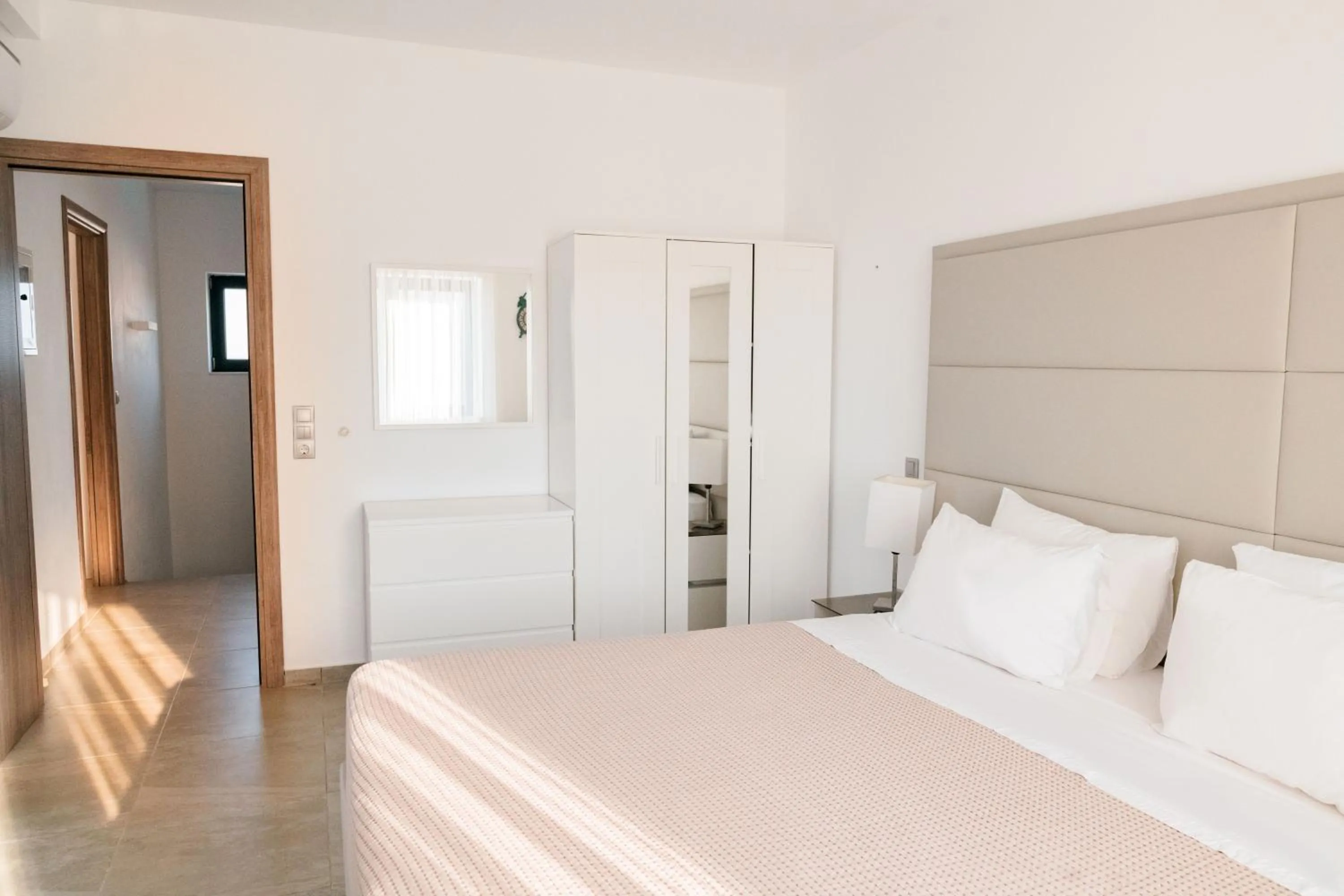 Bed in Samothraki Beach Boutique Hotel