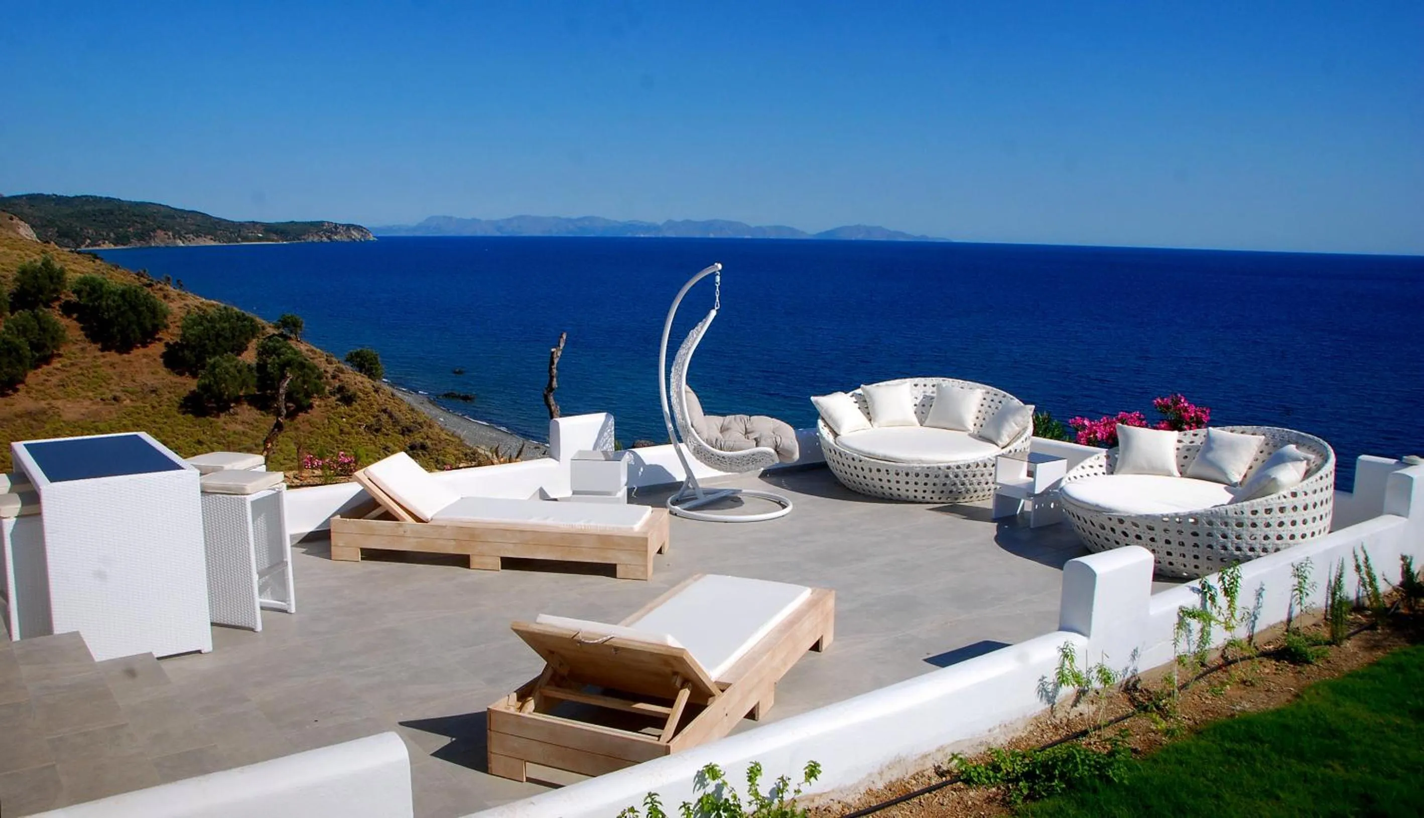 Bird's eye view in Samothraki Beach Boutique Hotel