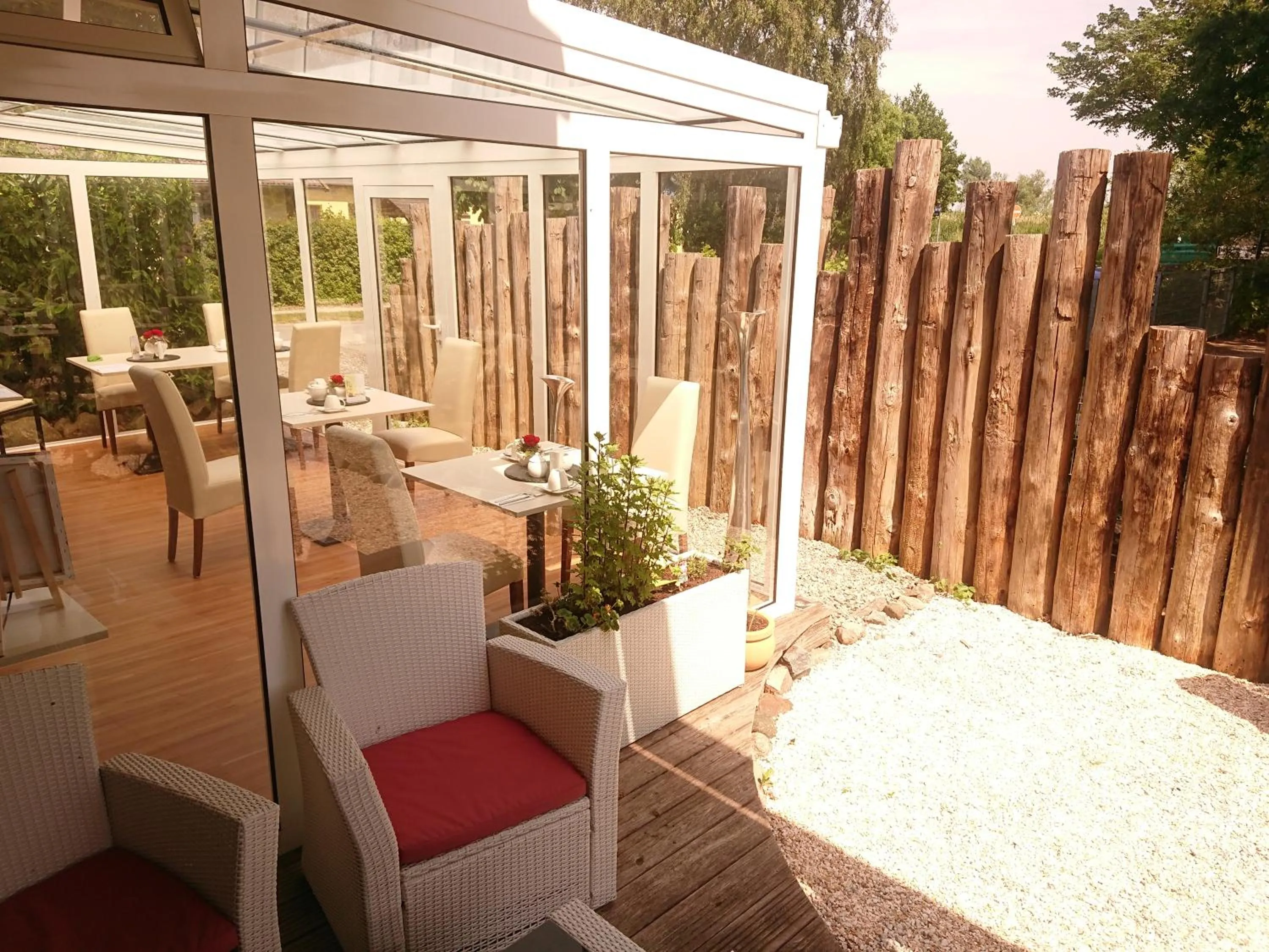 Garden view in Pension Amo Marem