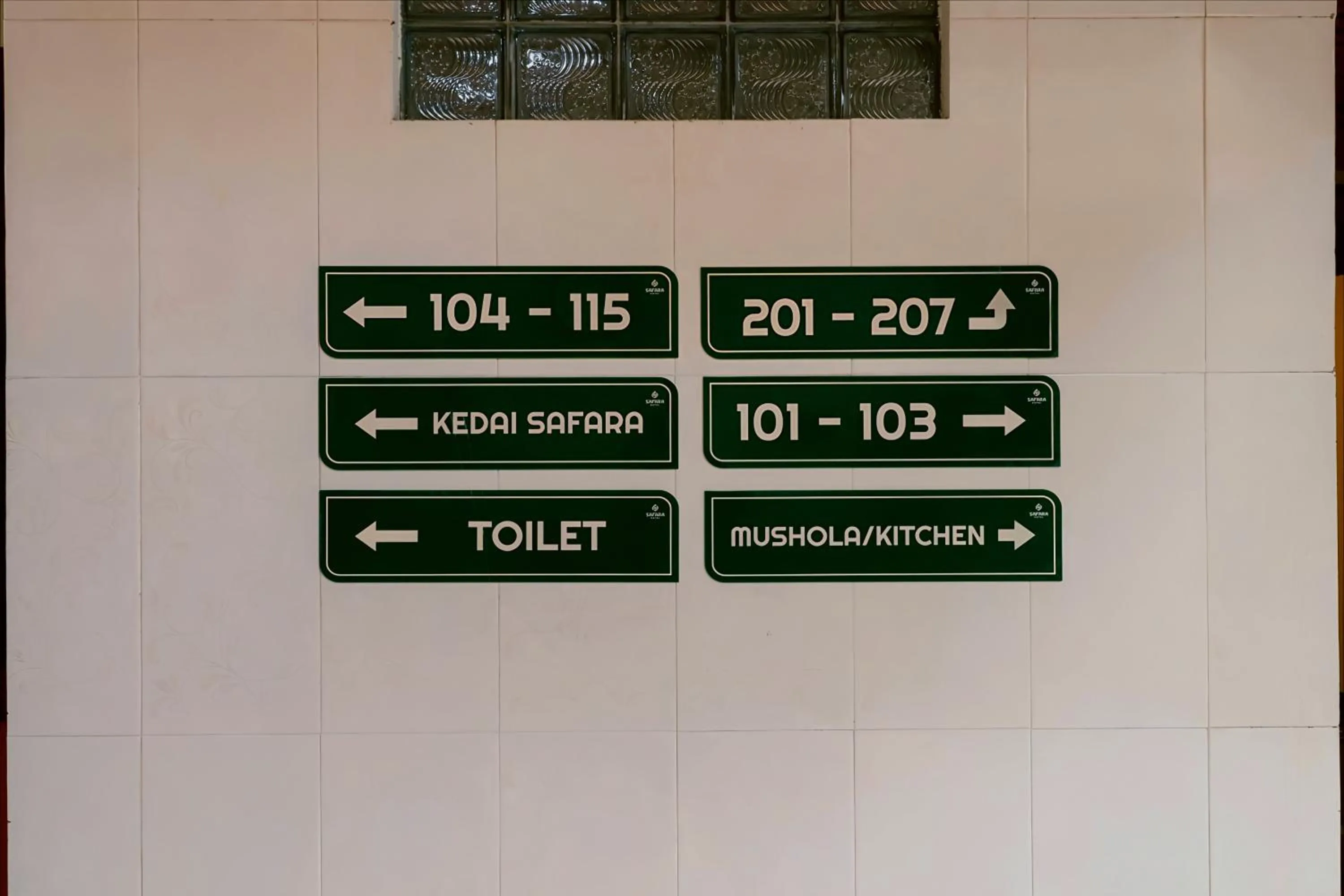 Text overlay in Hotel Safara Yogyakarta