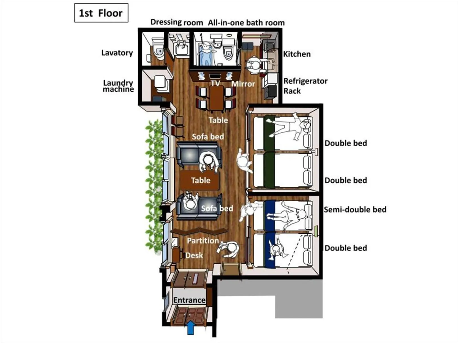 Floor plan in Nagomi House