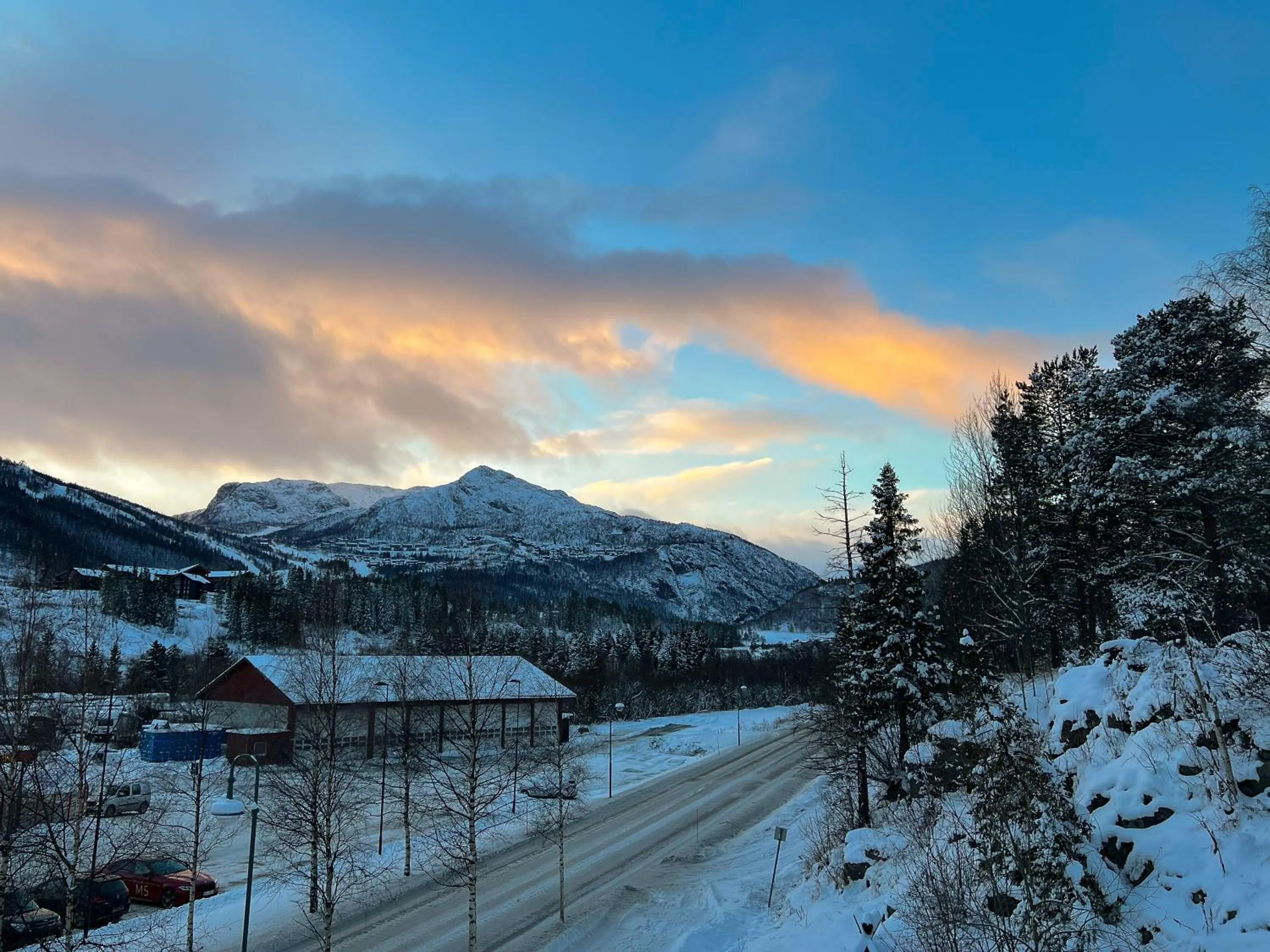 Mountain view in Hemsetunet Apartments