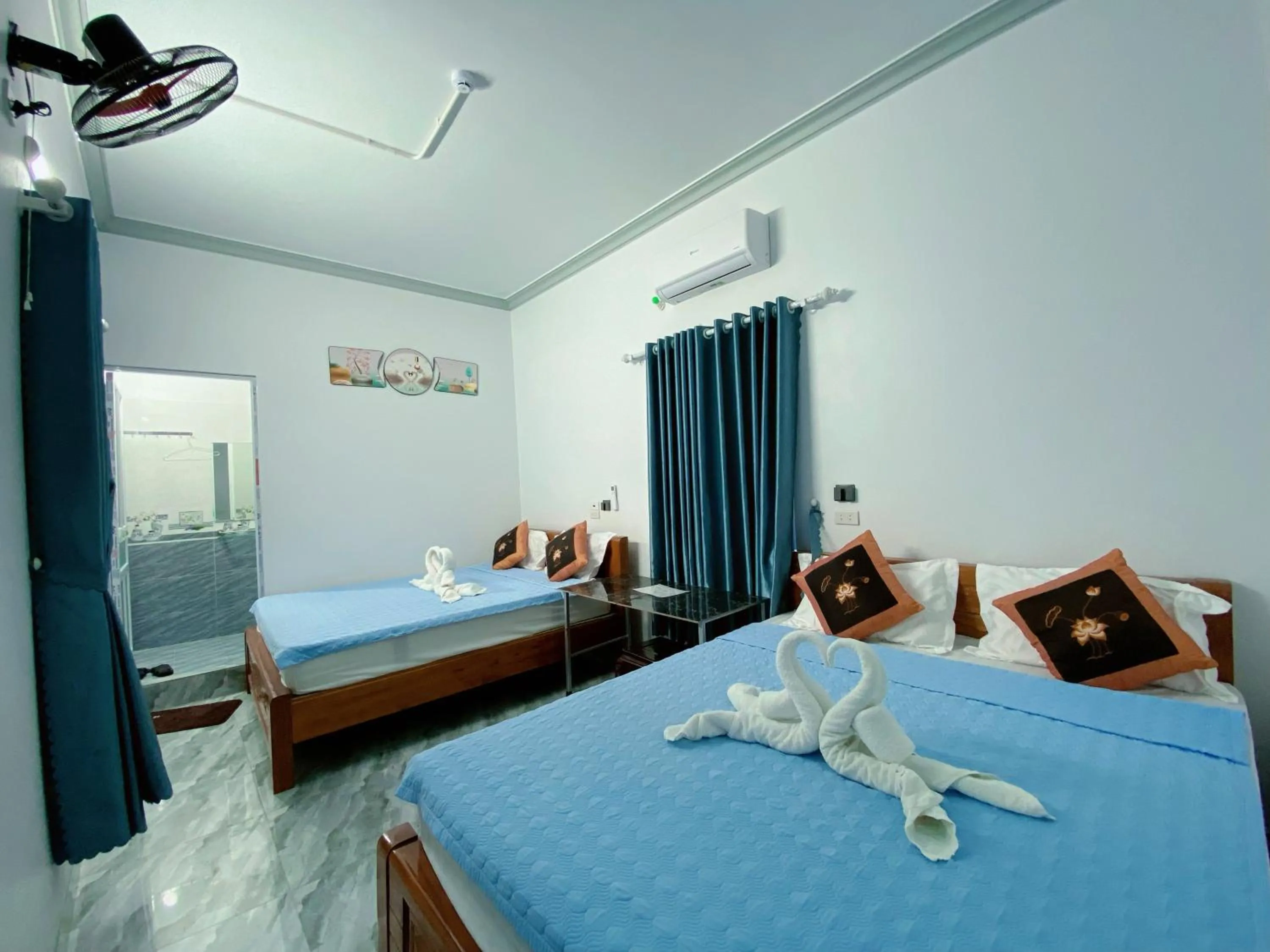 Bed in Tam Coc White Swan Homestay