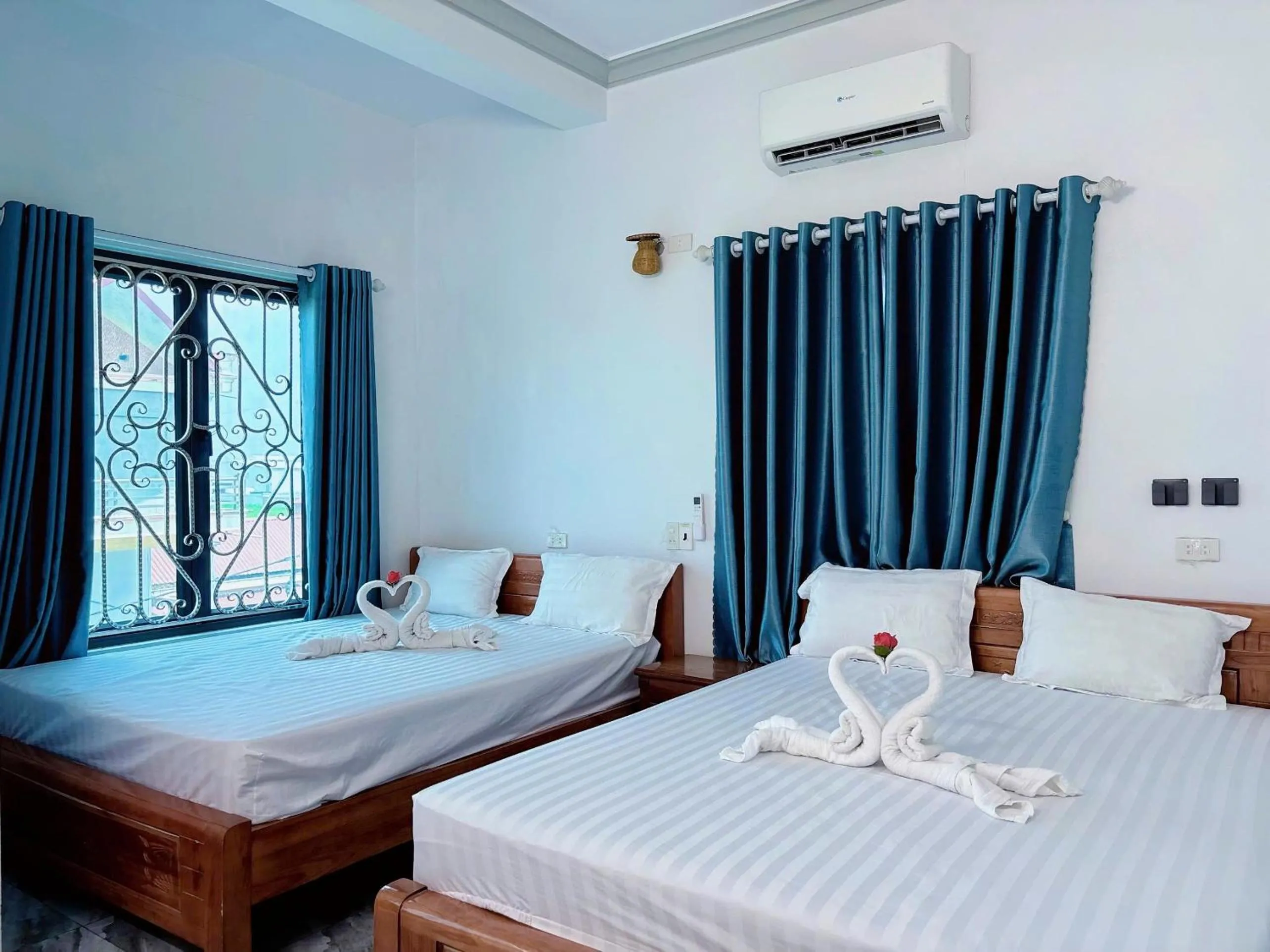 Bed in Tam Coc White Swan Homestay