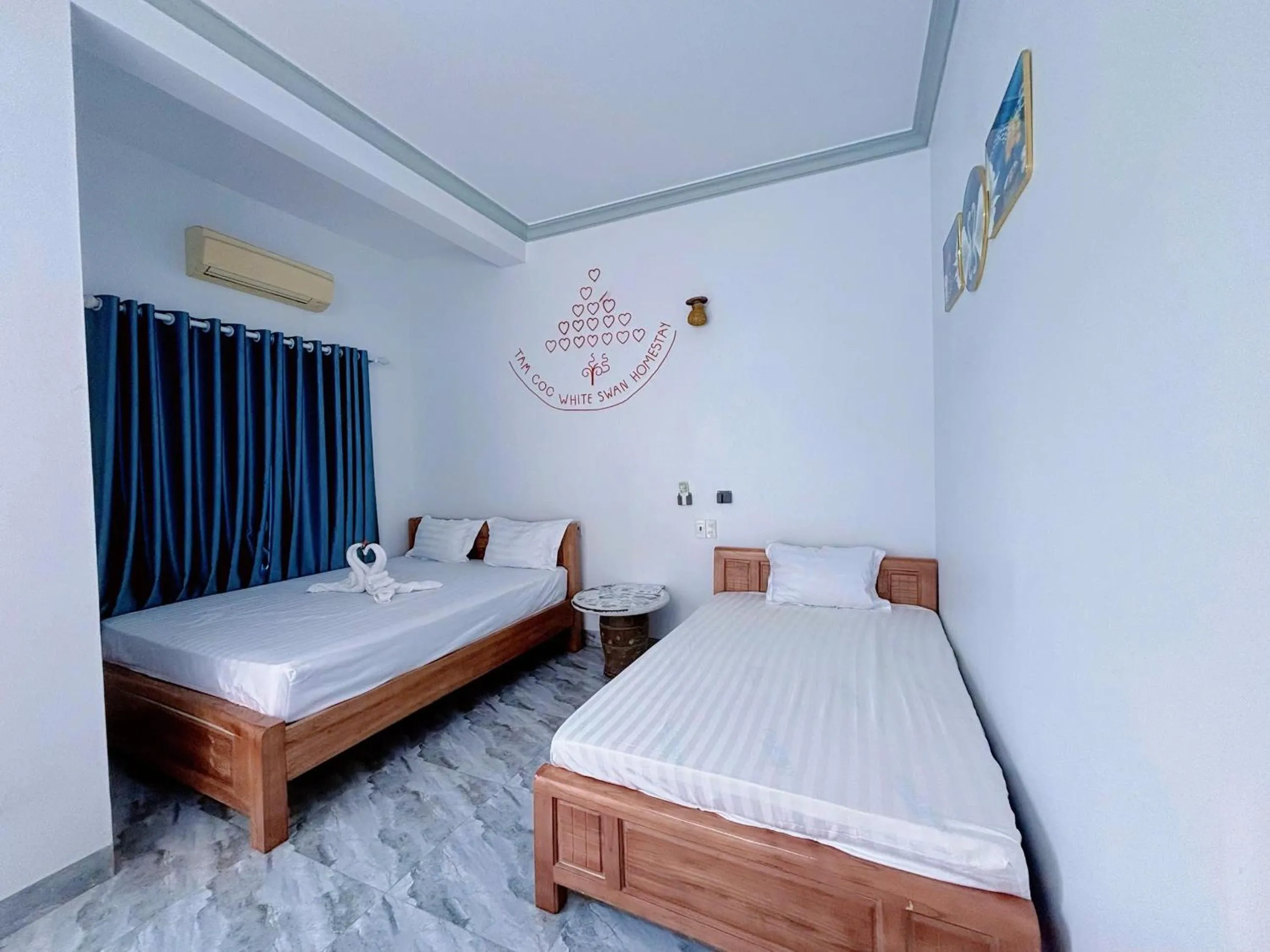 Bed in Tam Coc White Swan Homestay