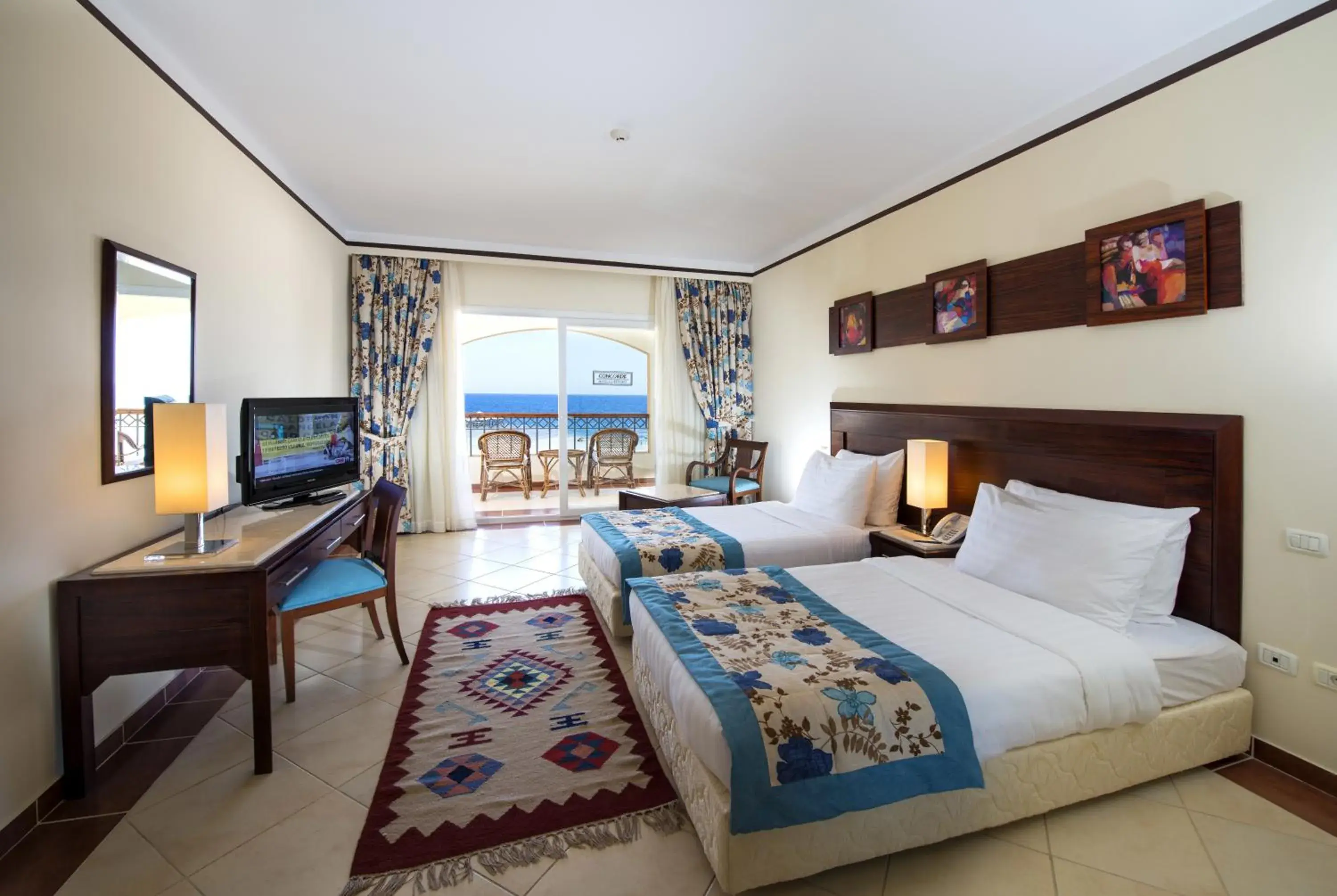 Bathroom, Bed in Concorde Moreen Beach Resort Bathroom, Bed in Concorde Moreen Beach Resort