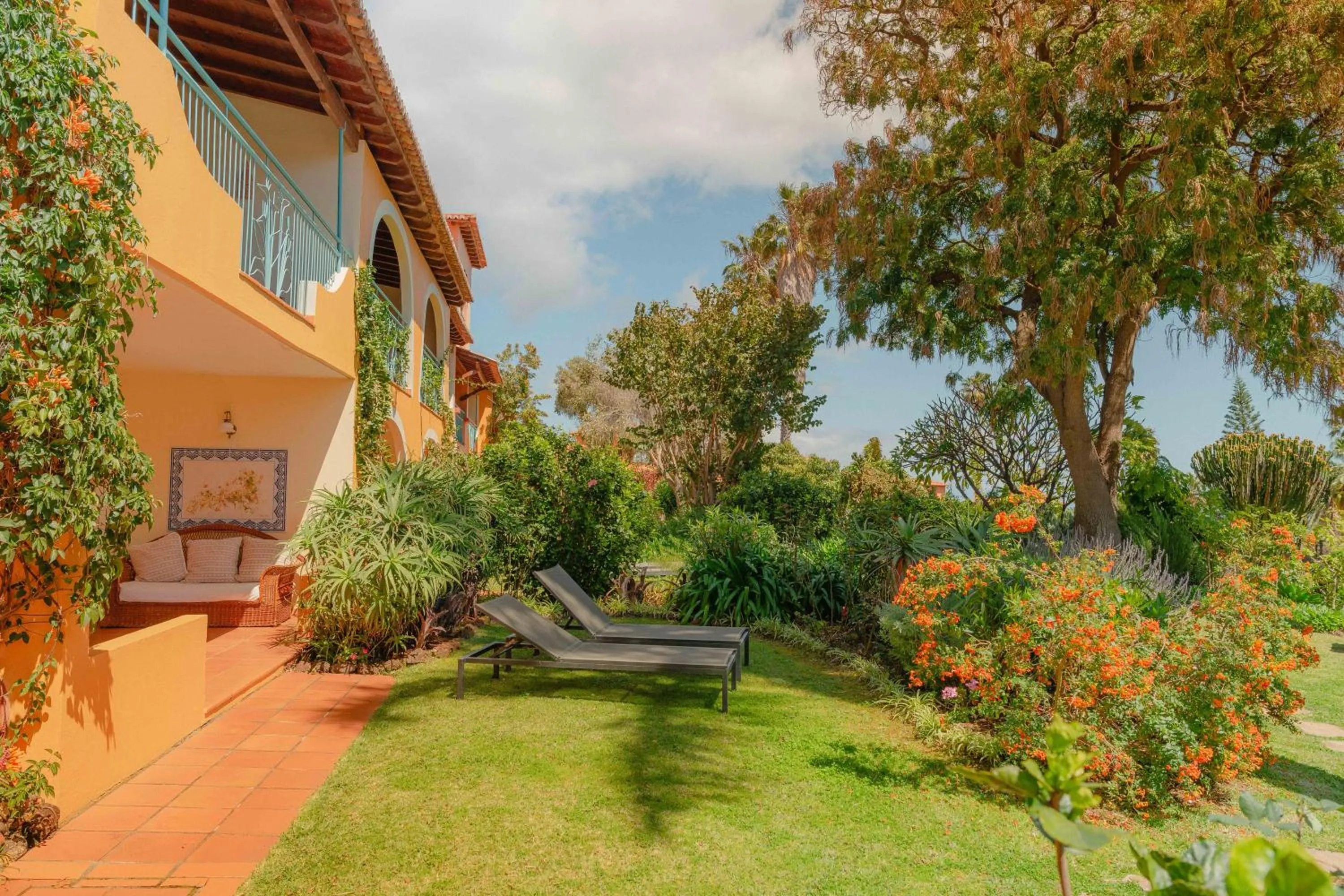 Patio in Quinta Splendida Wellness & Botanical Garden