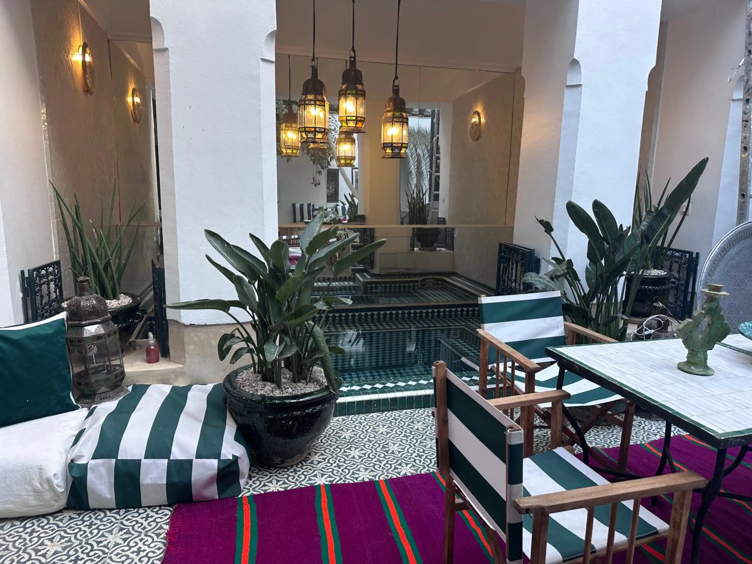 Inner courtyard view in Berber Duchess Riad