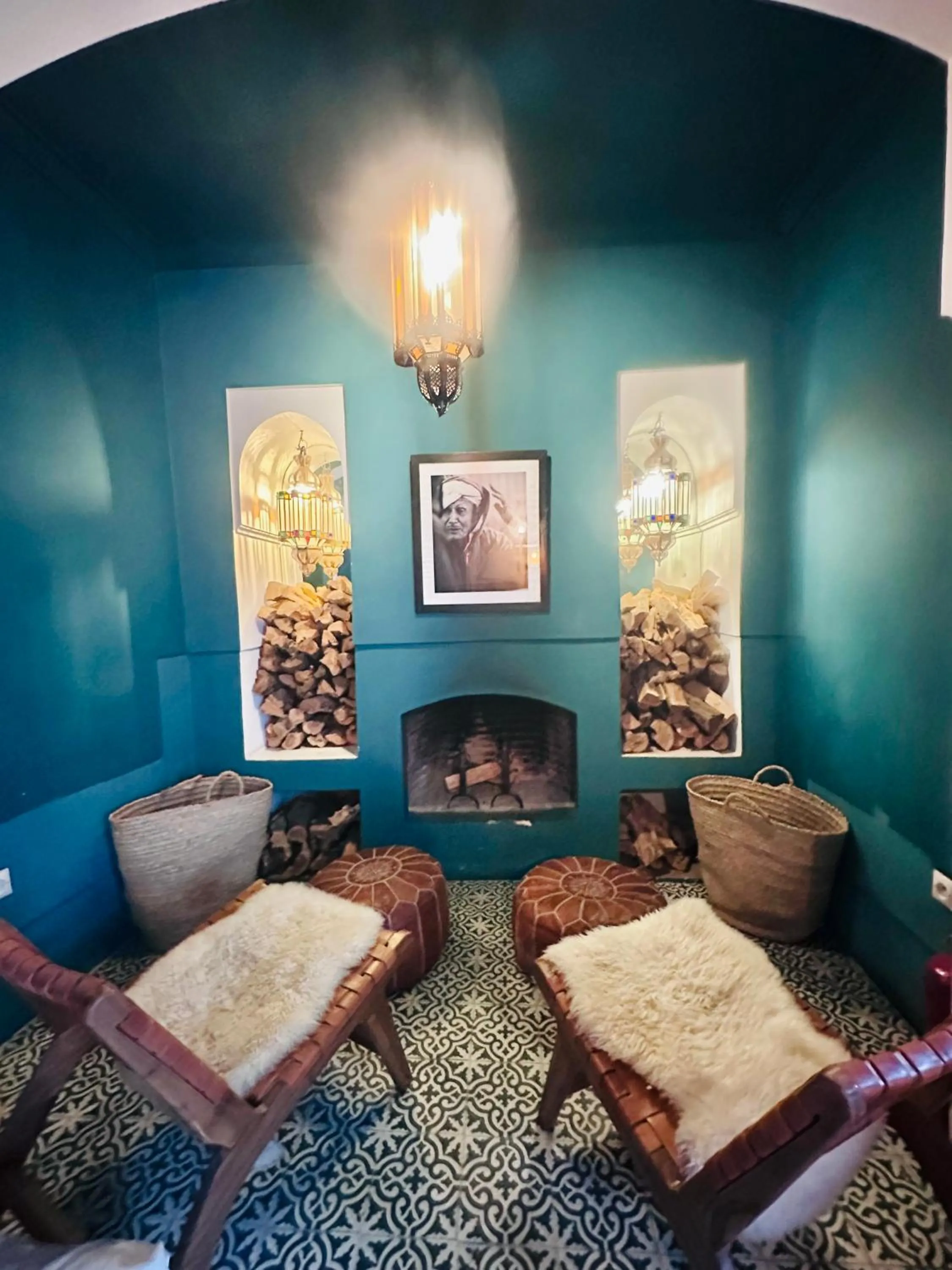 Communal lounge/ TV room in Berber Duchess Riad