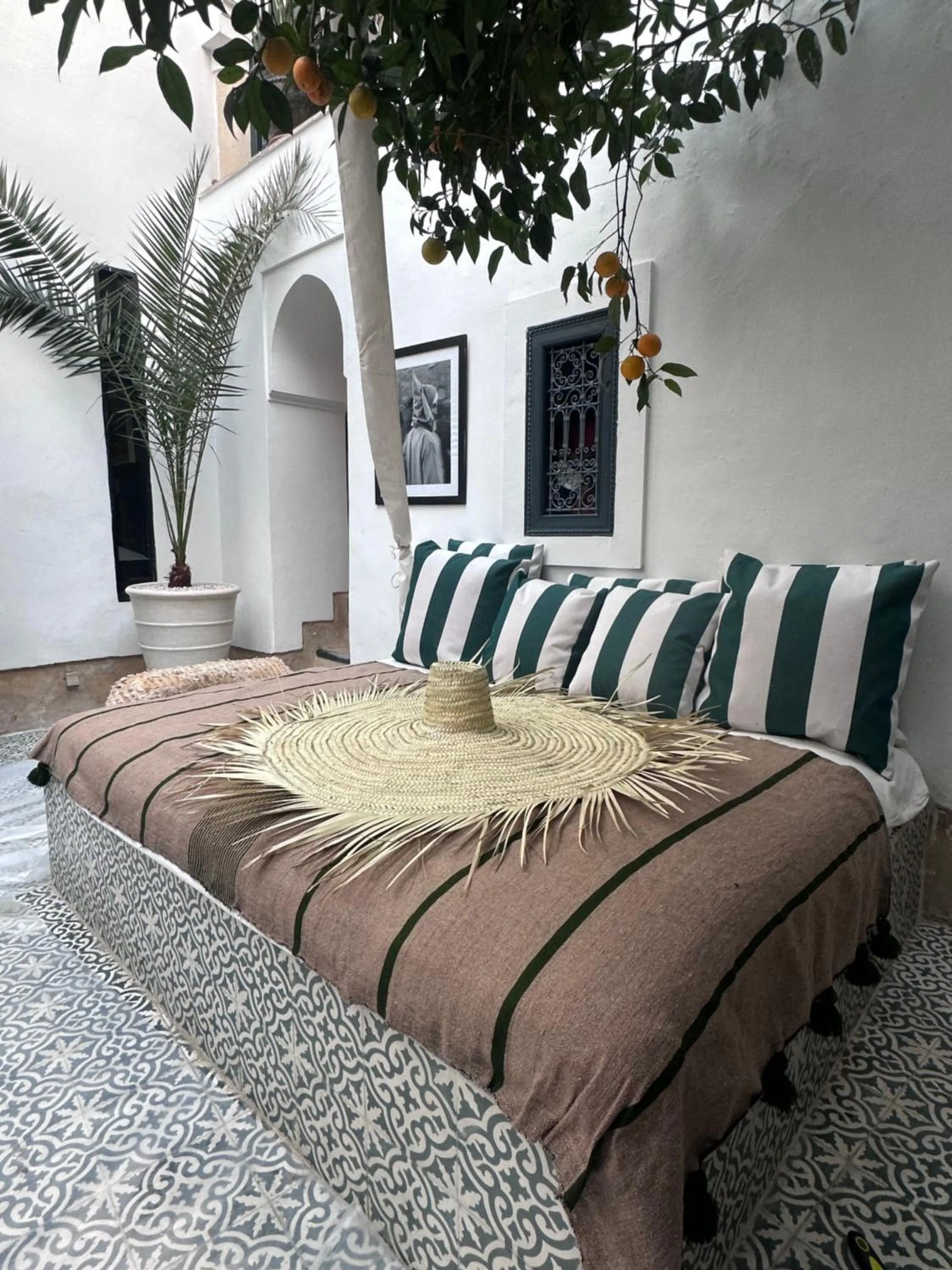 Seating area in Berber Duchess Riad
