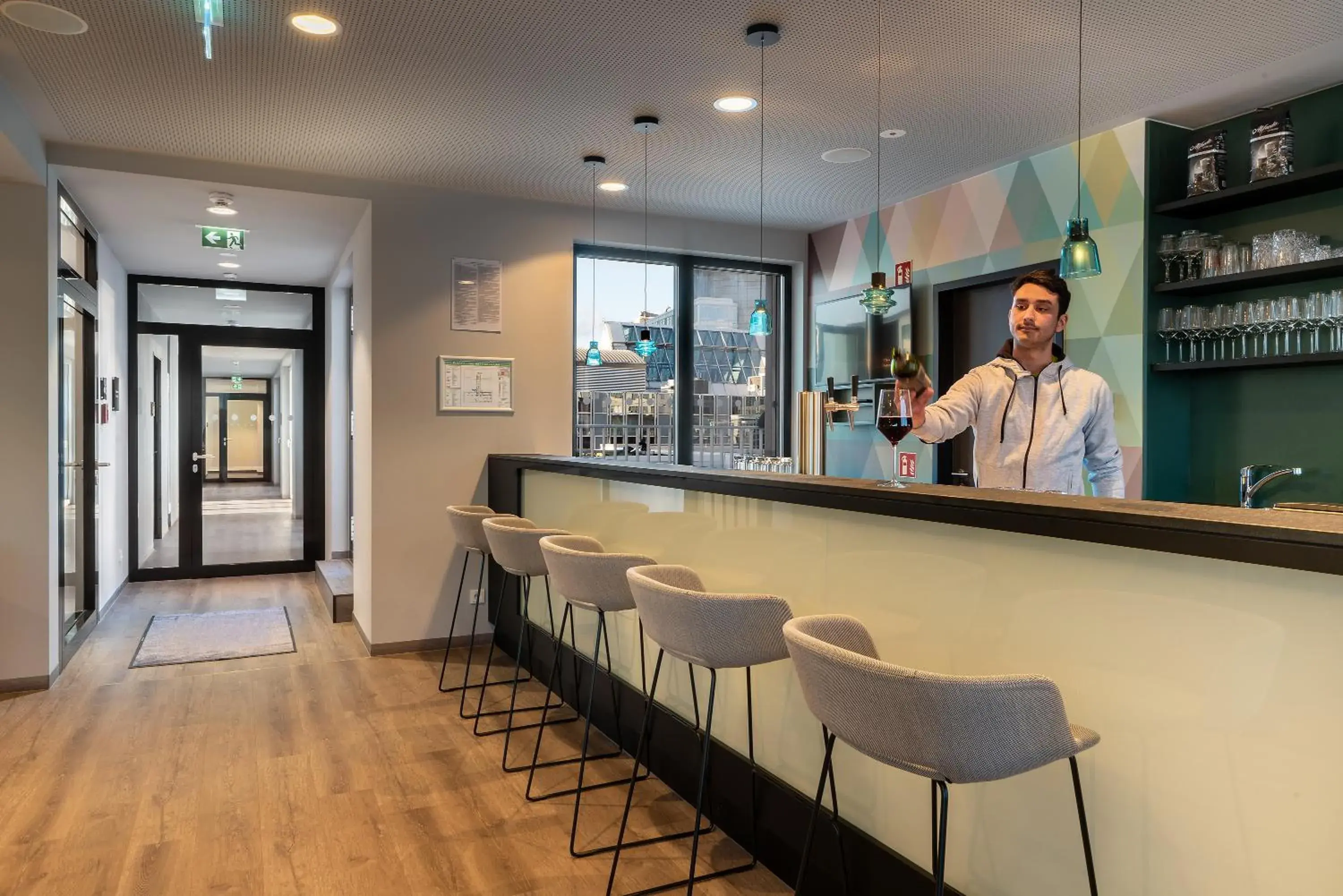 Lounge or bar in Holiday Inn - the niu, Charly Frankfurt City by IHG Lounge or bar in Holiday Inn - the niu, Charly Frankfurt City by IHG