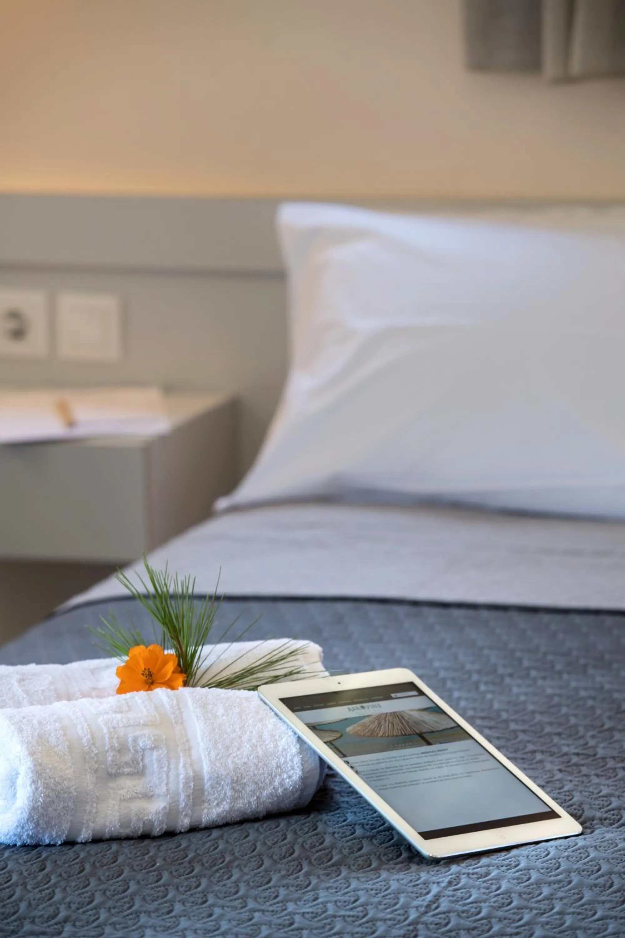 Decorative detail, Bed in Akroyiali Resort