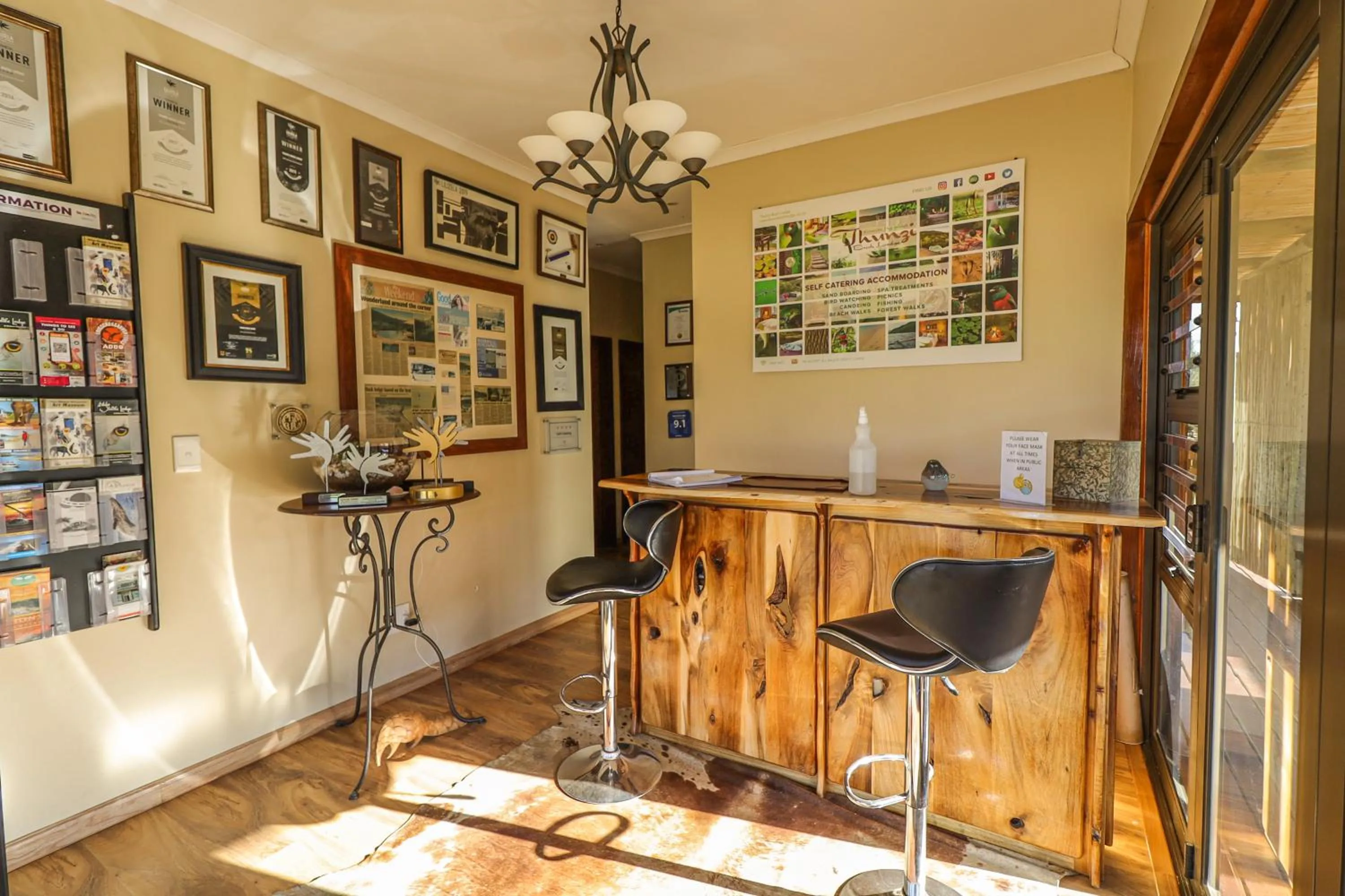 Lobby or reception in Thunzi Bush Lodge